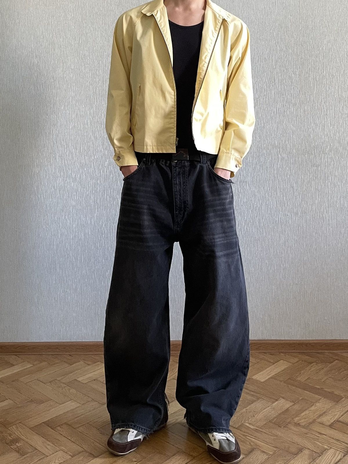 London Fog 1960s London Fog on Talon Zipper: Vintage Pastel Yellow Jack Size US M / EU 48-50 / 2 - 19 Thumbnail