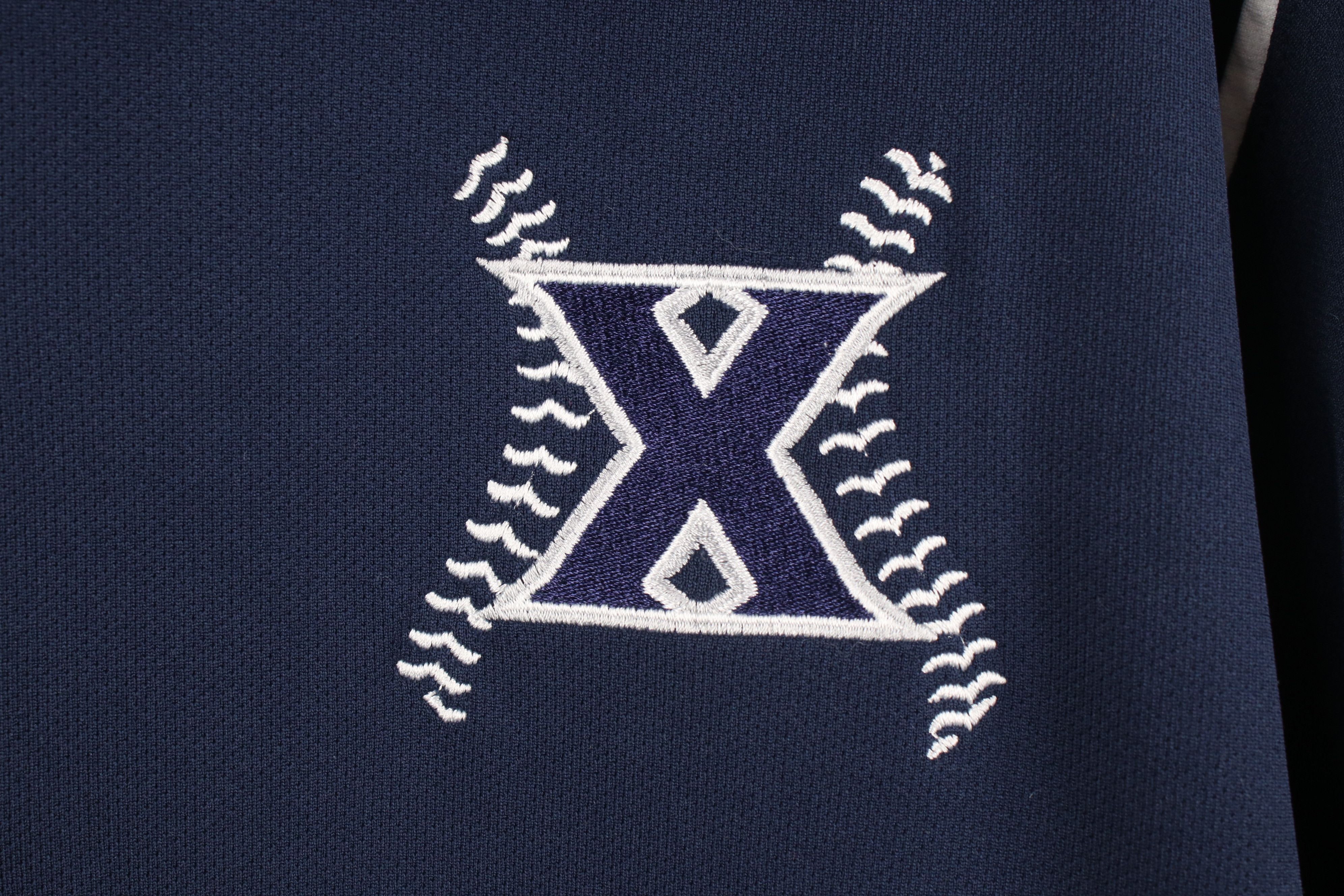 Nike × Vintage Nike Xavier University Baseball Short Sleeve Polo Shirt Size US L / EU 52-54 / 3 - 4 Thumbnail