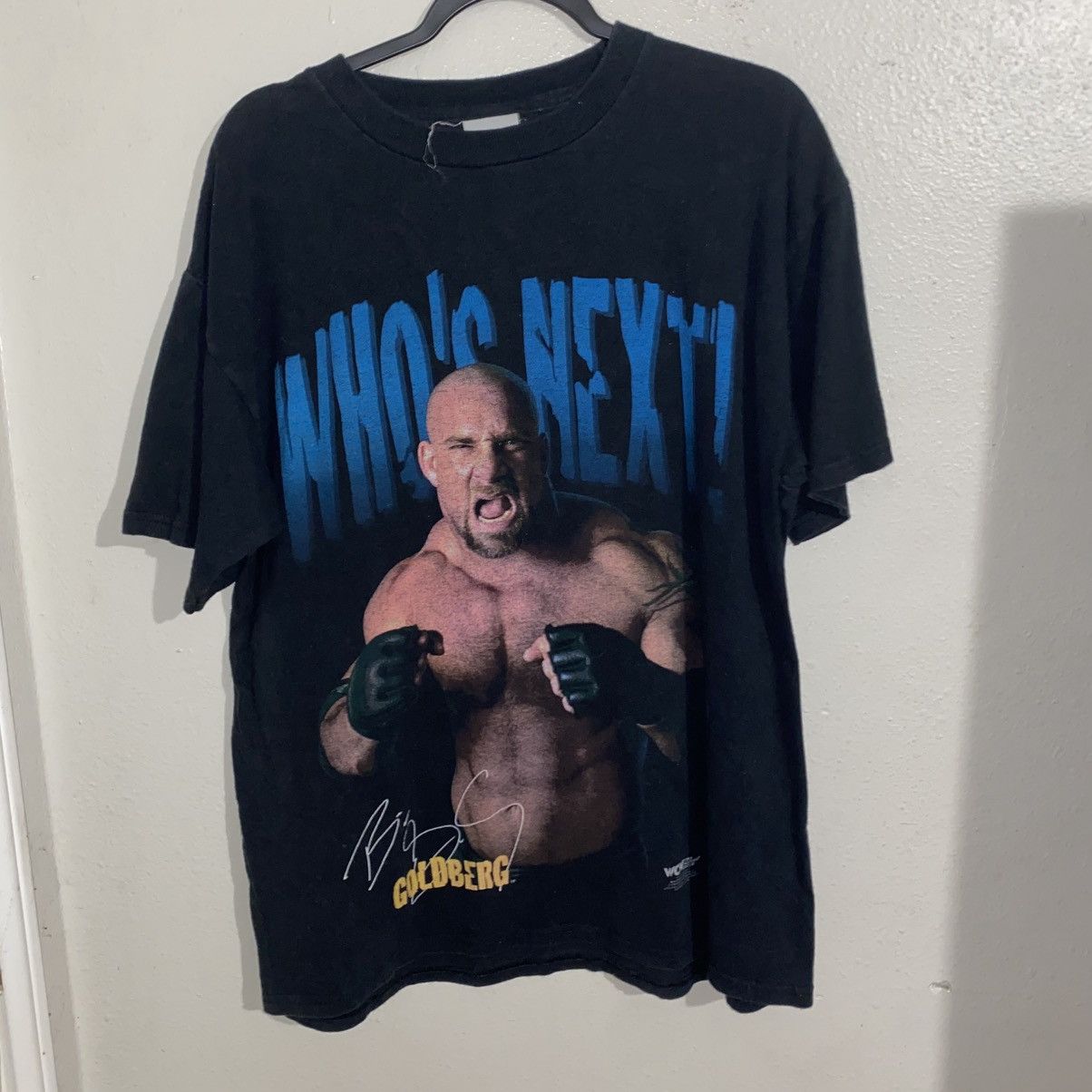 Tultex Tultex WCW Goldberg 'Who's Next?' Black Large T-Shirt Size US L / EU 52-54 / 3 - 1 Thumbnail
