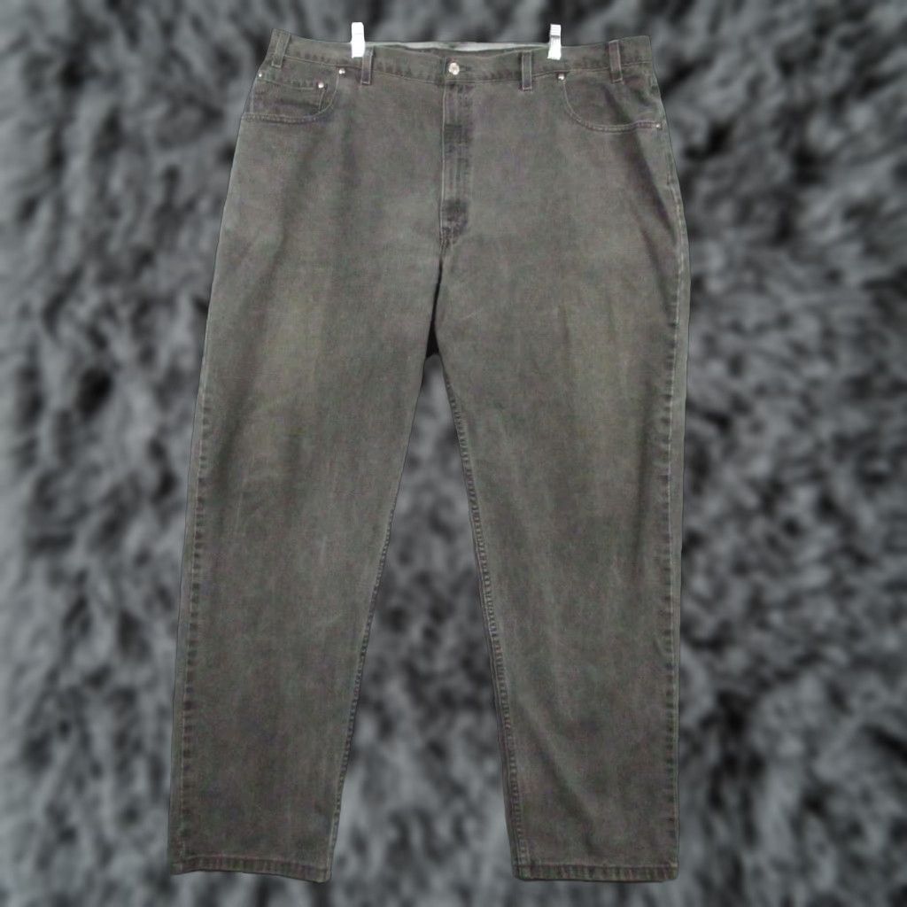 Levi's Levi's 545 Jeans Mens 42x32 Vintage Brown Tab Black Light Wash 90s 5-Pocket Relaxed Holes Belt Loops Denim Pants Size US 42 / EU 58 - 1 Thumbnail