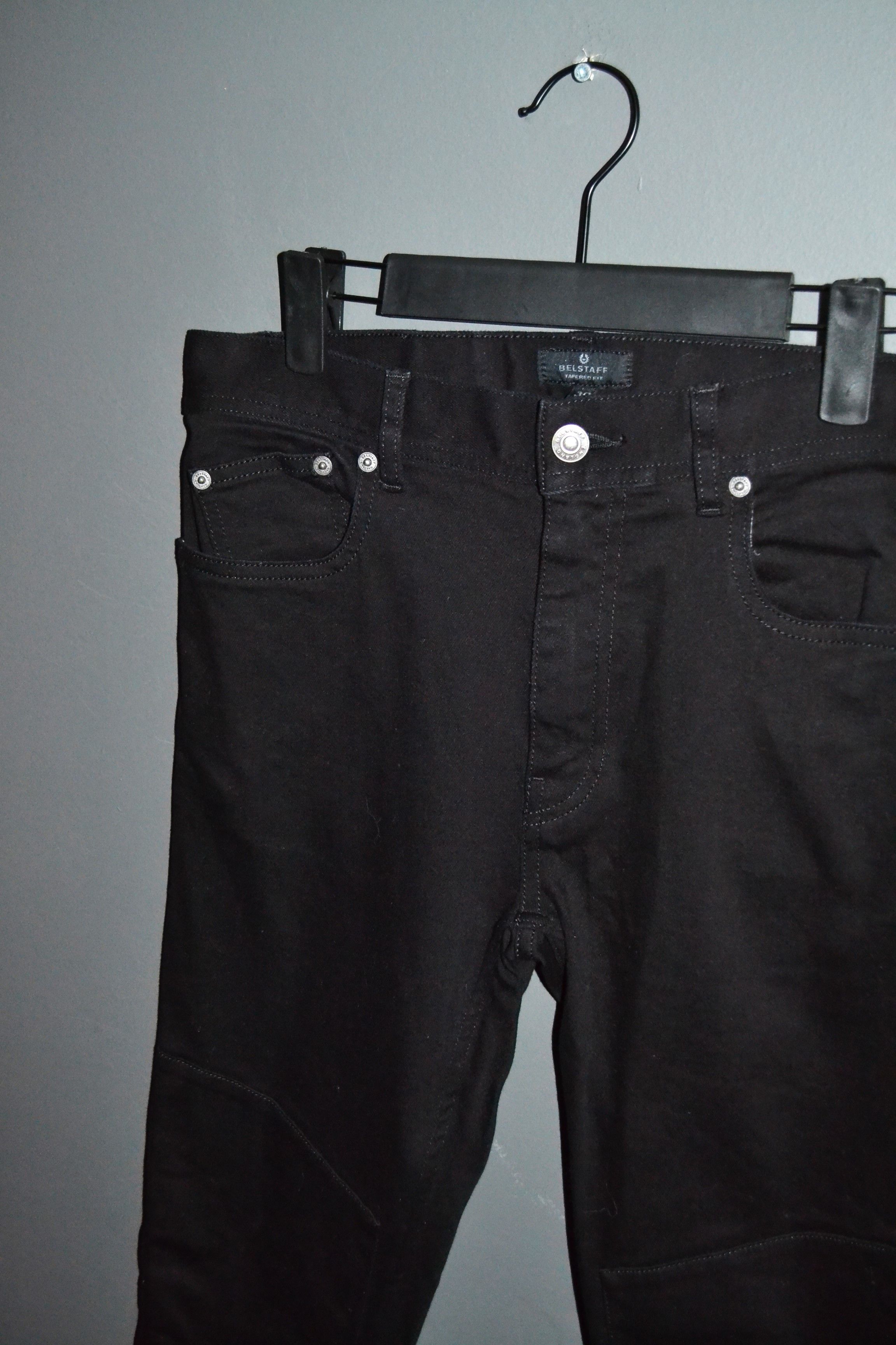 Belstaff Belstaff Black Biker Jeans 30 size Stretch Skinny Slim Size US 30 / EU 46 - 2 Thumbnail