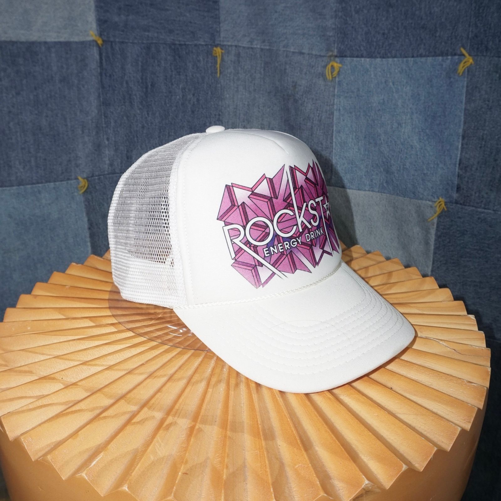 Vintage OSFA - Vintage Y2K rockstar energy drink abstract 2000s hat Size ONE SIZE - 2 Thumbnail