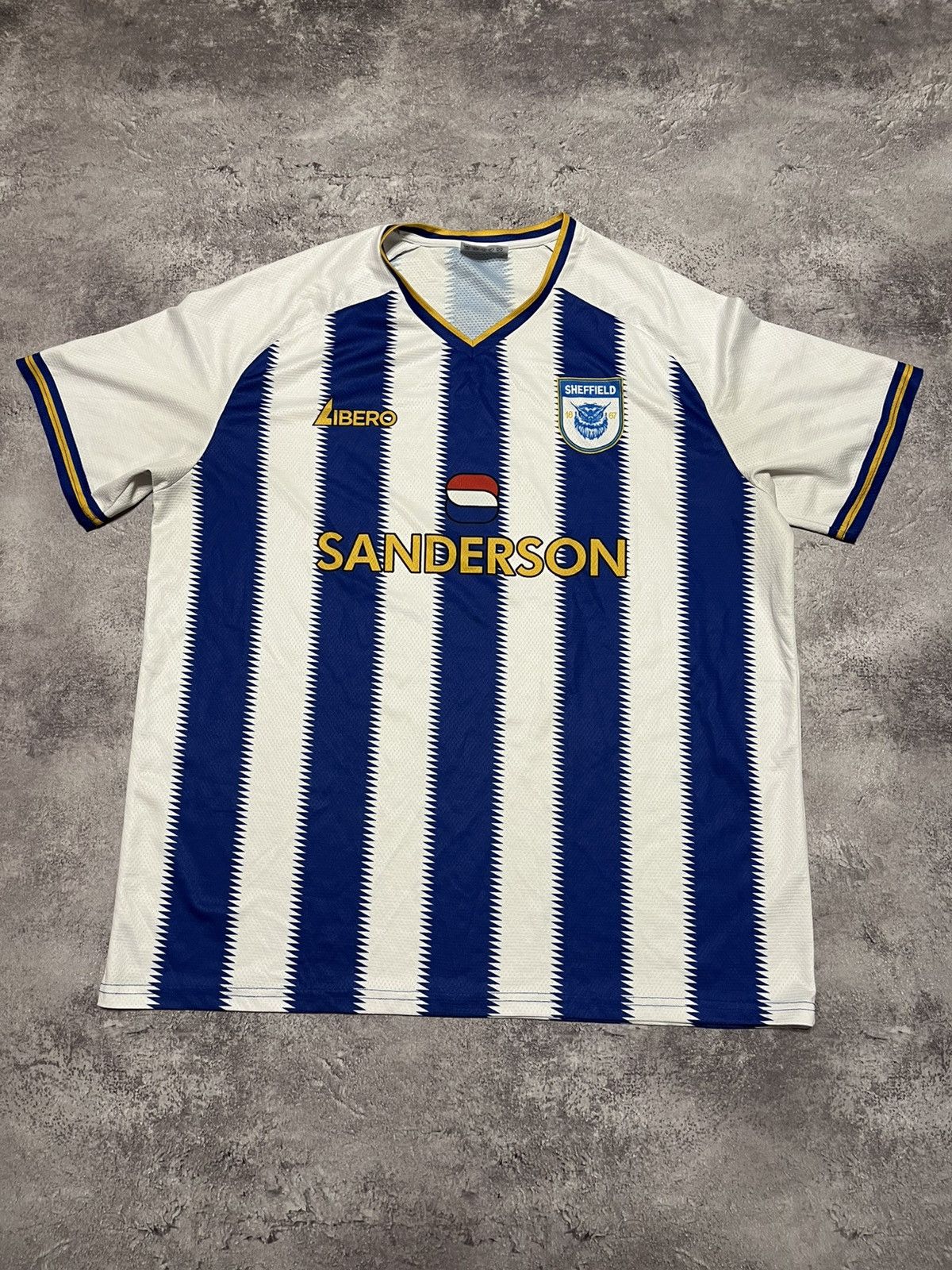 Vintage Libero Sheffield Wednesday Concept soccer jersey Size US XXL / EU 58 / 5 - 1 Thumbnail