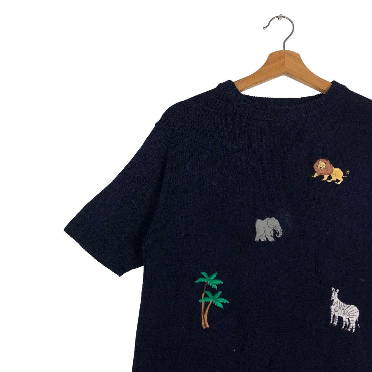 Japanese Brand 90’s Vintage Knit Sweatshirt FloridaKeys Issey Miyake Japan Size US M / EU 48-50 / 2 - 6 Thumbnail