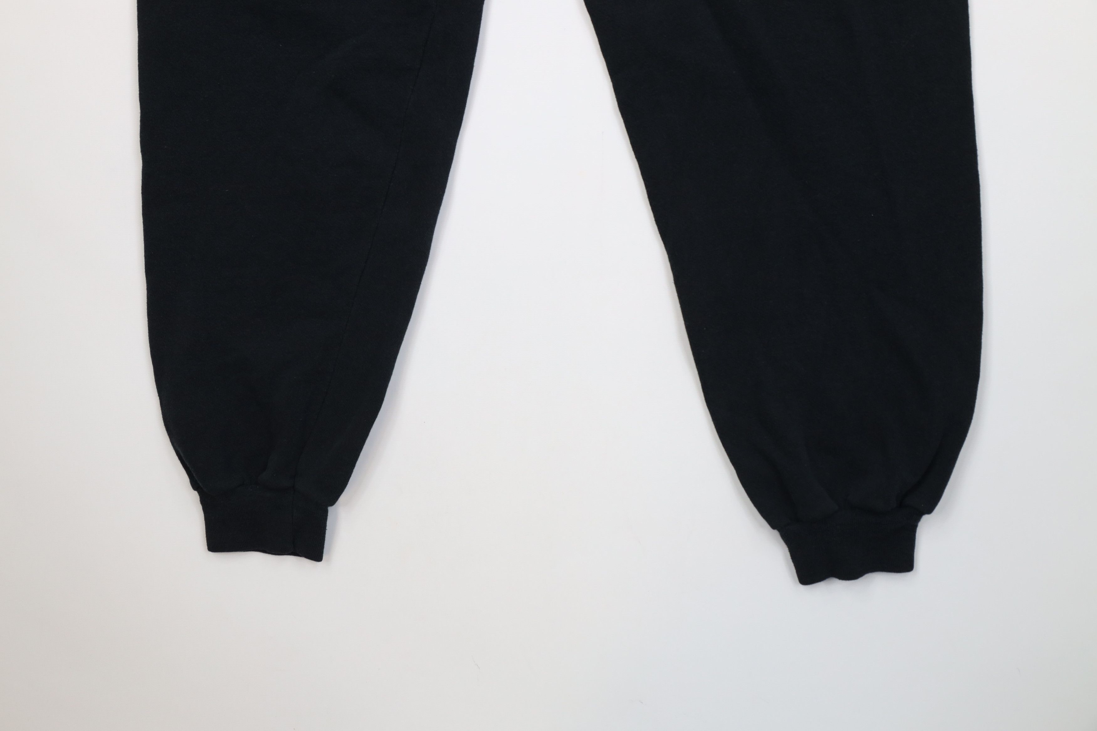 Vintage Vintage 90s Streetwear Blank Sweatpants Joggers Black USA Size 26" / US 2 / IT 38 - 12 Thumbnail
