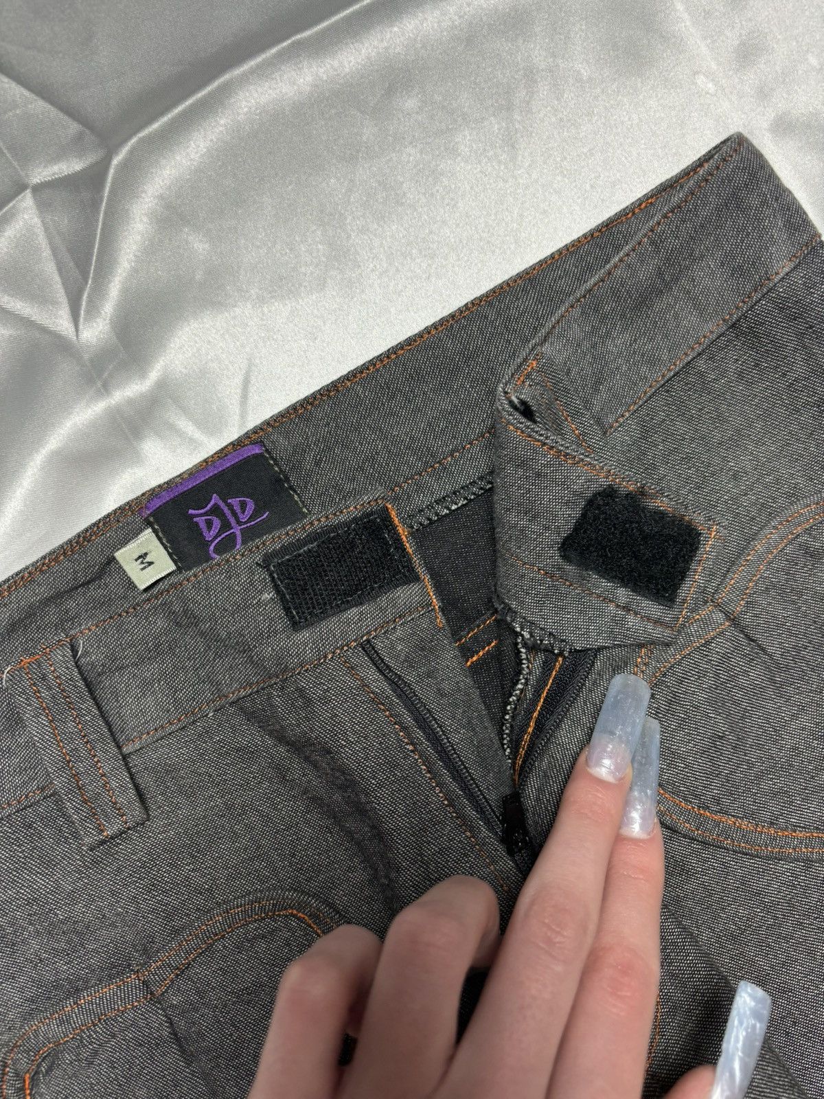 Vintage Vintage coquette style cute flared pants Size 26" / US 2 / IT 38 - 8 Thumbnail