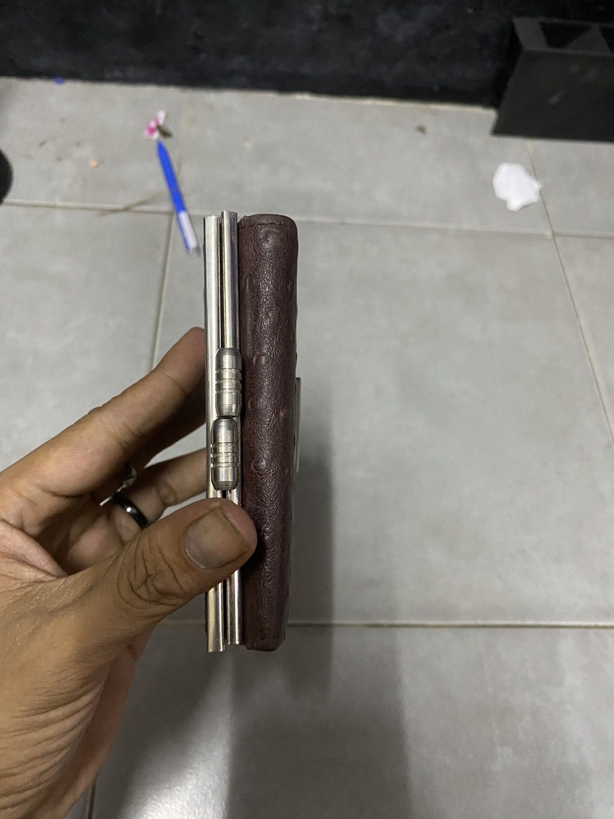 Leather × Vintage Leather Wallet Montino Size ONE SIZE - 4 Thumbnail
