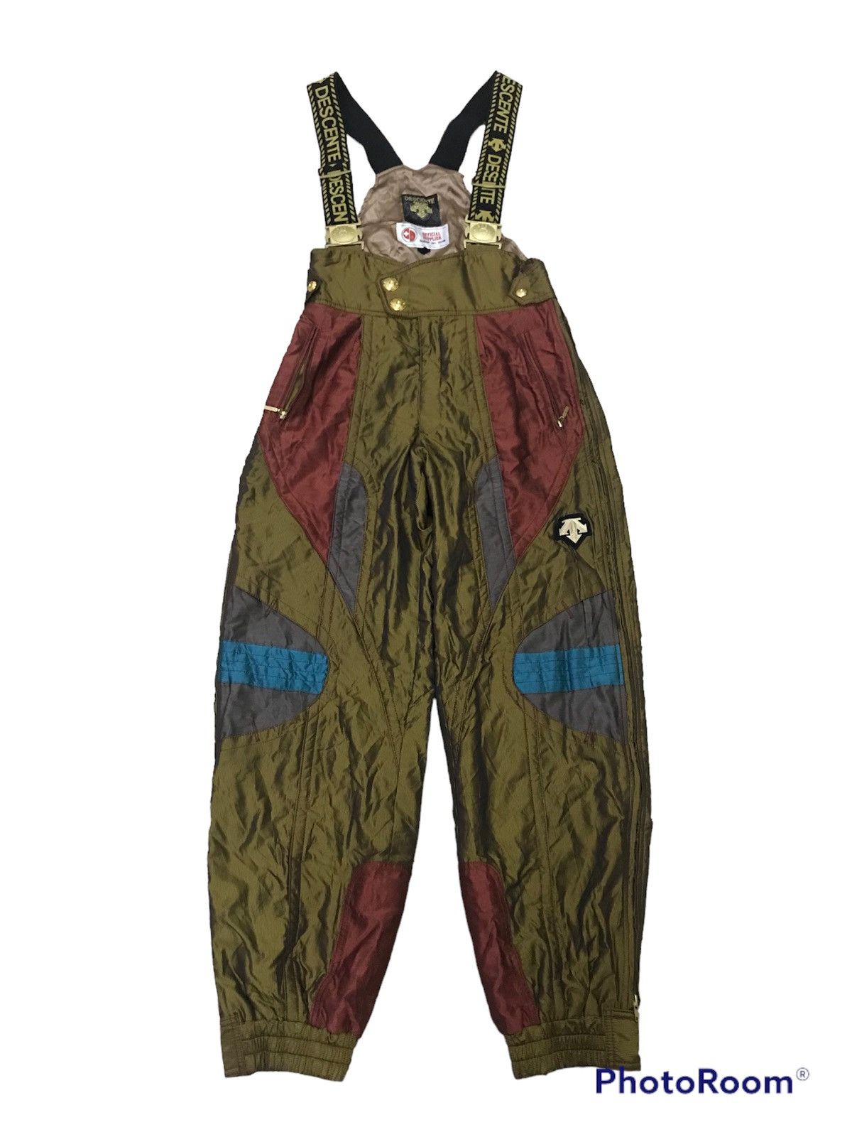 Vintage Descente Overalls Gold Ski Team