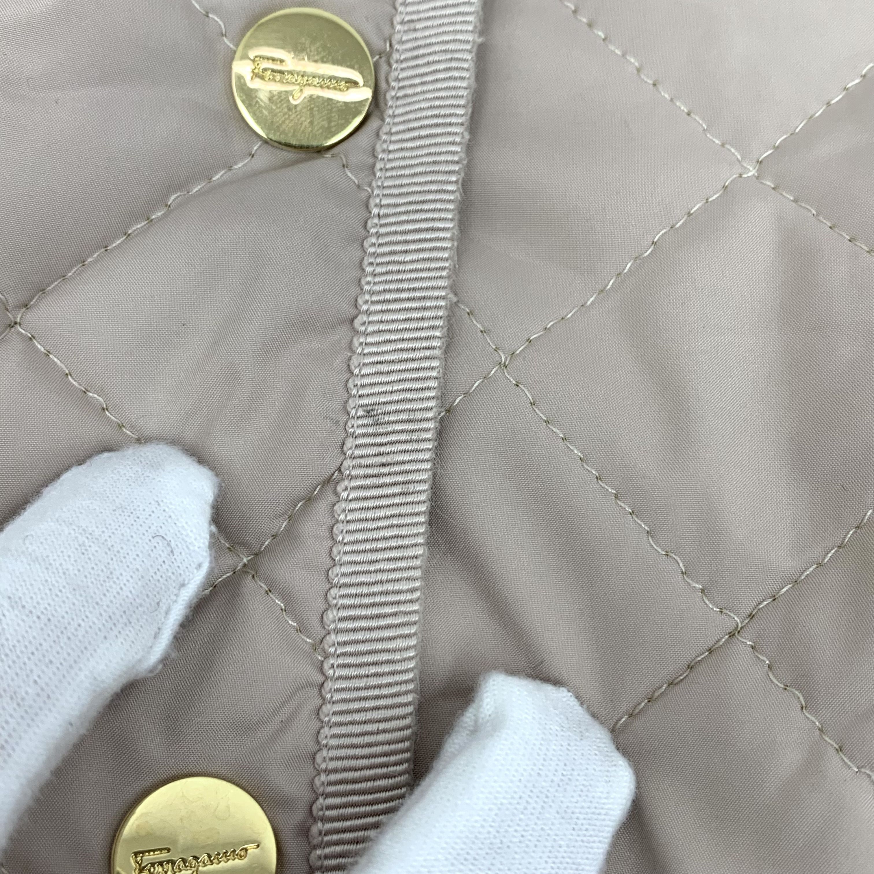 Salvatore Ferragamo Salvatore Ferragamo Quilted Jacket Pink (40) Size S / US 4 / IT 40 - 10 Thumbnail