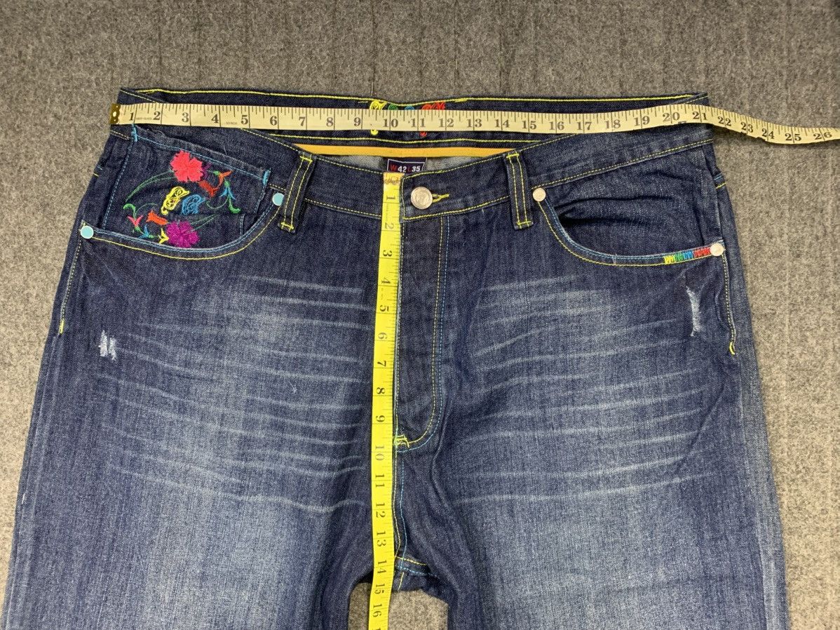 Coogi Coogi Australian Multicolor Embroidery Indigo Denim Baggy Size US 42 / EU 58 - 12 Thumbnail
