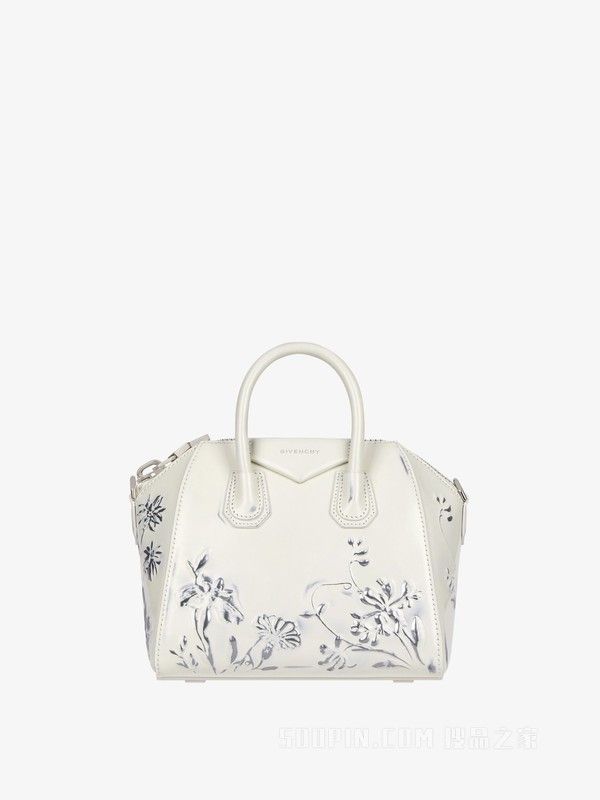 Givenchy o1srvl11e0625 Size:OS/ Mini Antigona Floral Bag in White Size ONE SIZE - 1 Preview