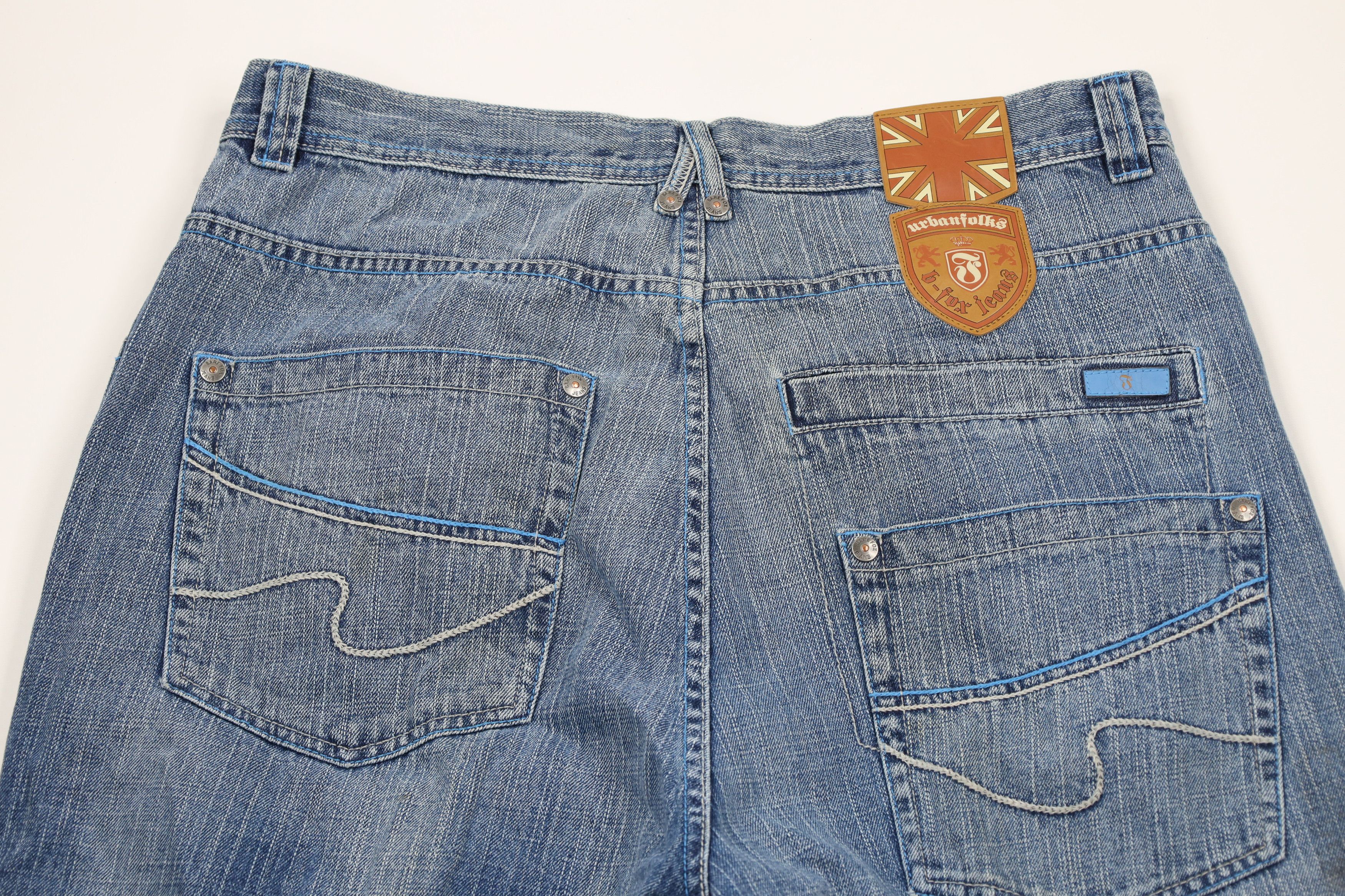 Vintage Vintage 90s Y2K Streetwear Wide Leg Denim Jeans Blue Cotton Size US 36 / EU 52 - 10 Thumbnail