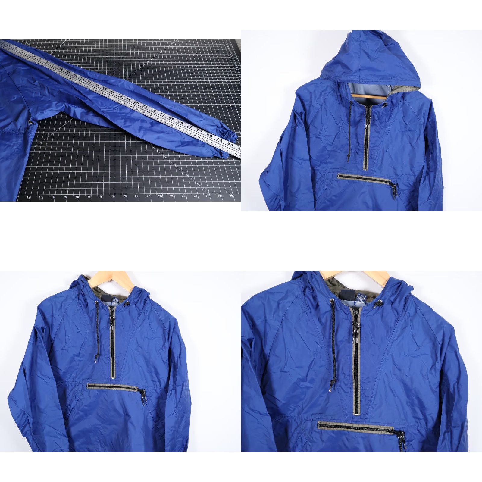 Gap VINTAGE Gap Windbreaker Jacket Mens Medium Blue 1/4 Zip Hooded Nylon 90s Retro Casual Jacket Mens Size US M / EU 48-50 / 2 - 8 Thumbnail