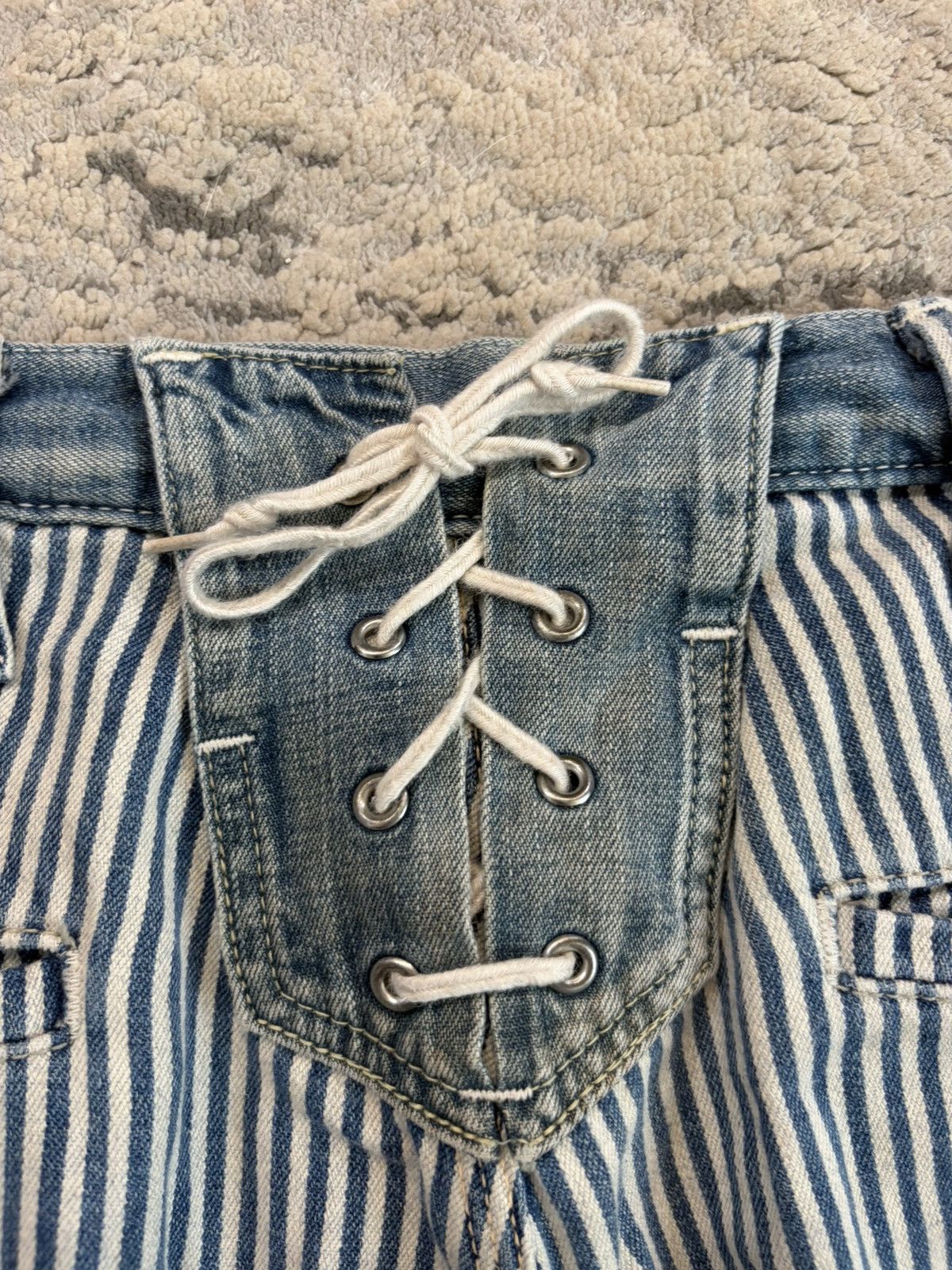 Blue Blue Japan Blue Blue Japan - Hickory Backlace Sailor Denim Size US 30 / EU 46 - 7 Thumbnail