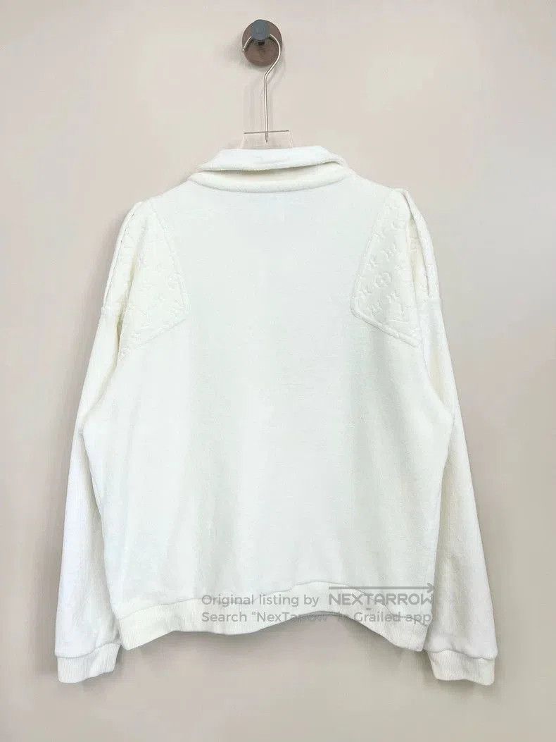 Louis Vuitton Louis Vuitton White Velvet Monogram Sweatshirt. Size US XS / EU 42 / 0 - 2 Thumbnail