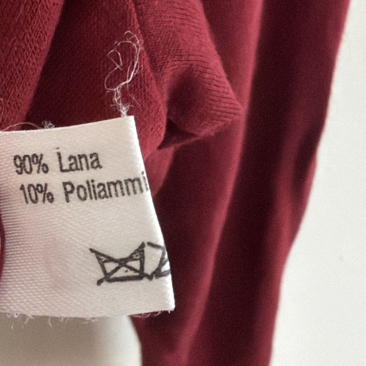 Other Lusia Spagnoli Burgundy Wool Top Size L / US 10 / IT 46 - 3 Thumbnail