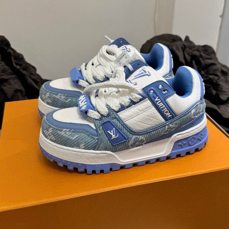 Louis Vuitton Louis Vuitton Trainer Maxi Low-Top Sneakers 0079 Size US 5.5 / EU 38 - 1 Thumbnail