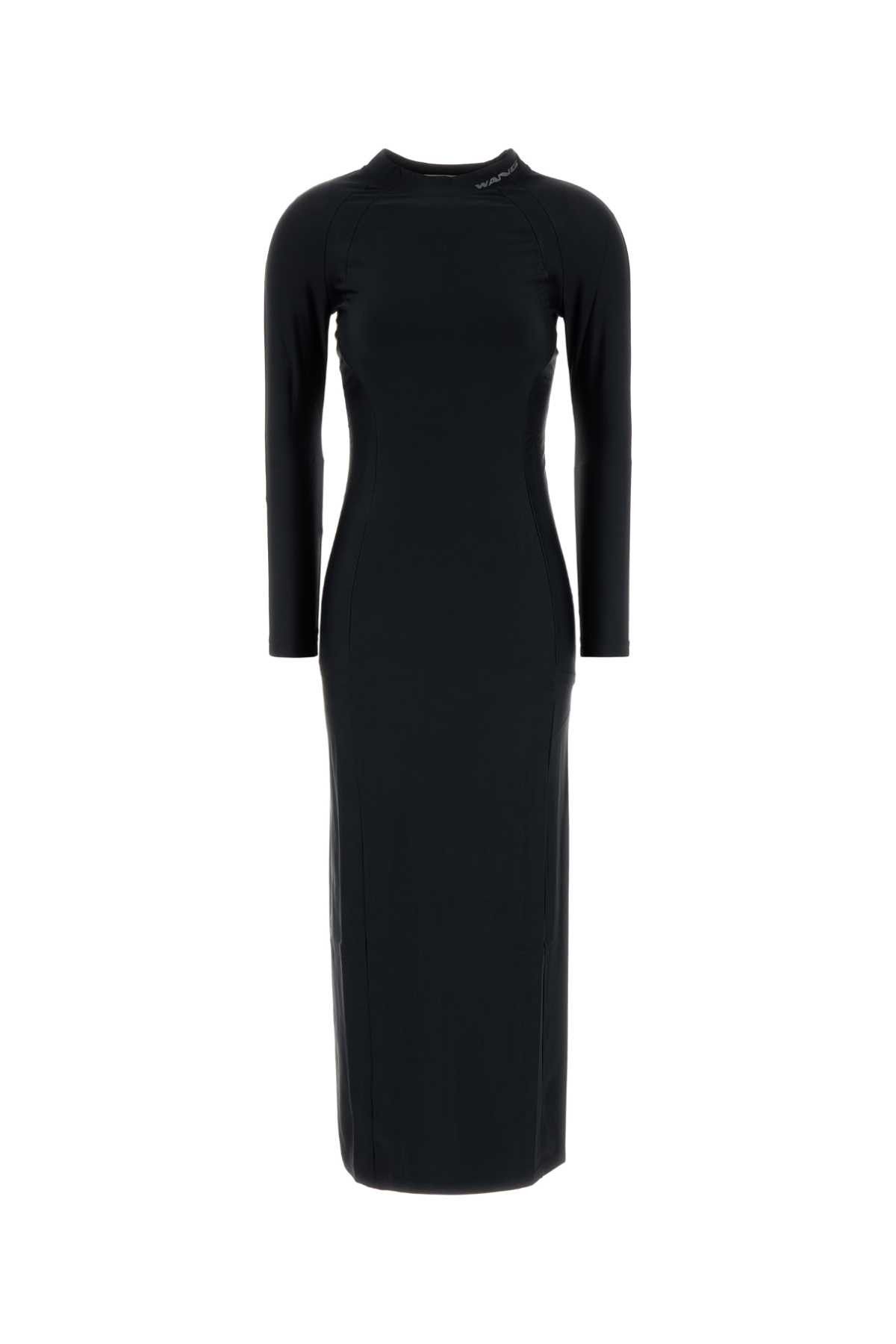 T by Alexander Wang Black Stretch Nylon Dress Size M / US 6-8 / IT 42-44 - 1 Thumbnail