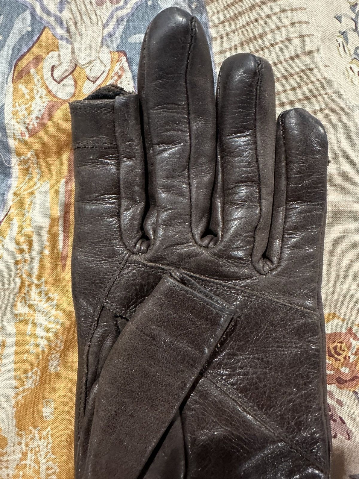 Rick Owens Rick Owens Touchscreen Leather Gloves Size ONE SIZE - 4 Thumbnail