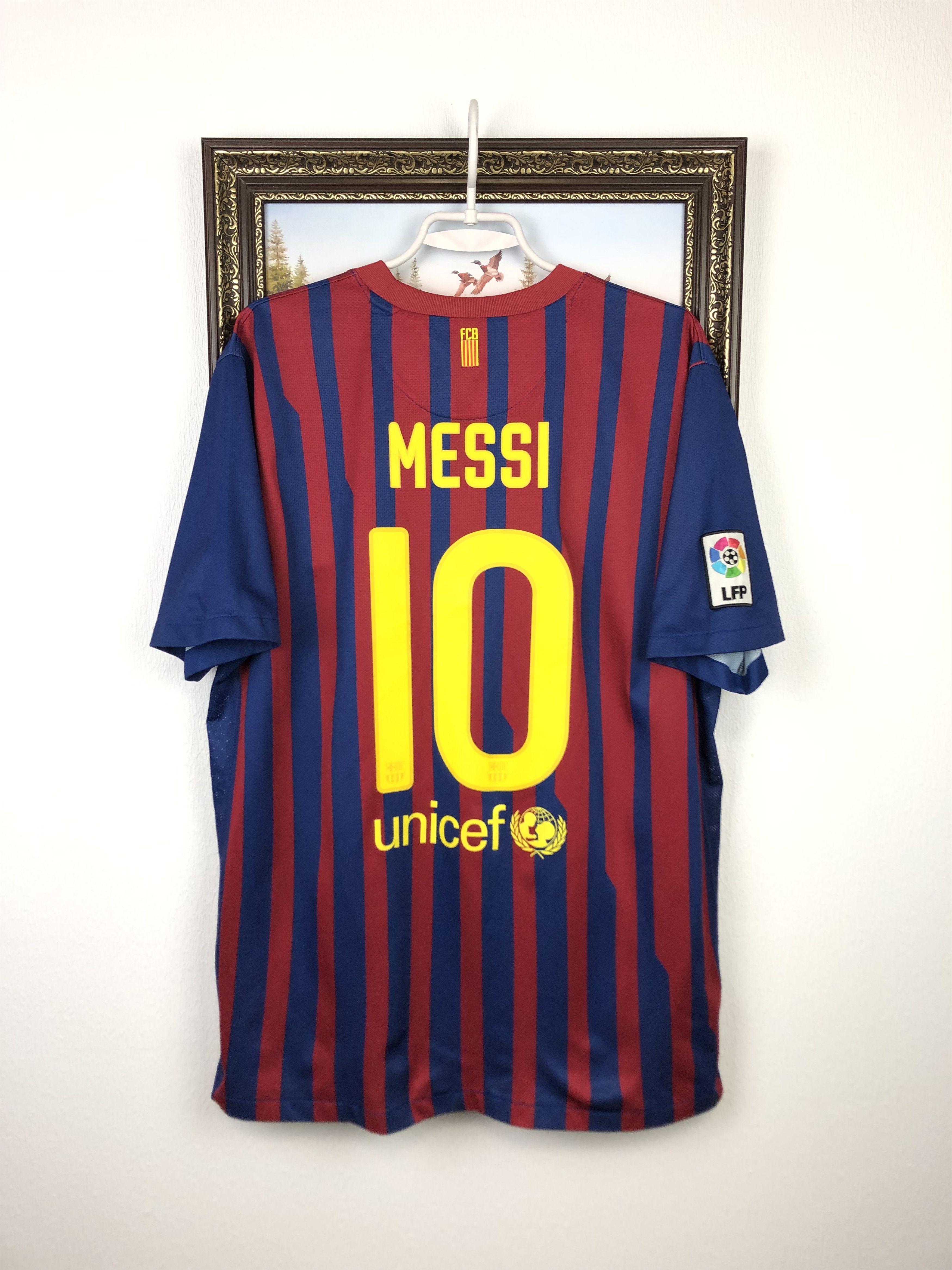 Nike Barcelona football shirt 2011 Soccer Messi Jersey Camiseta Size US XL / EU 56 / 4 - 1 Thumbnail