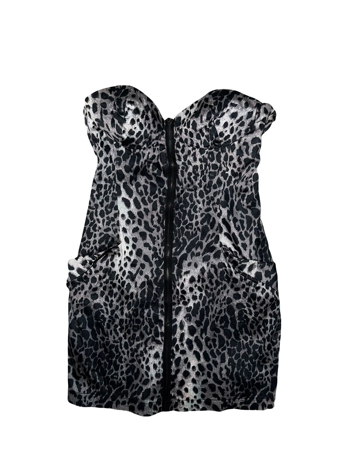 Vintage Y2K Leopard strapless dress 🖤🐆