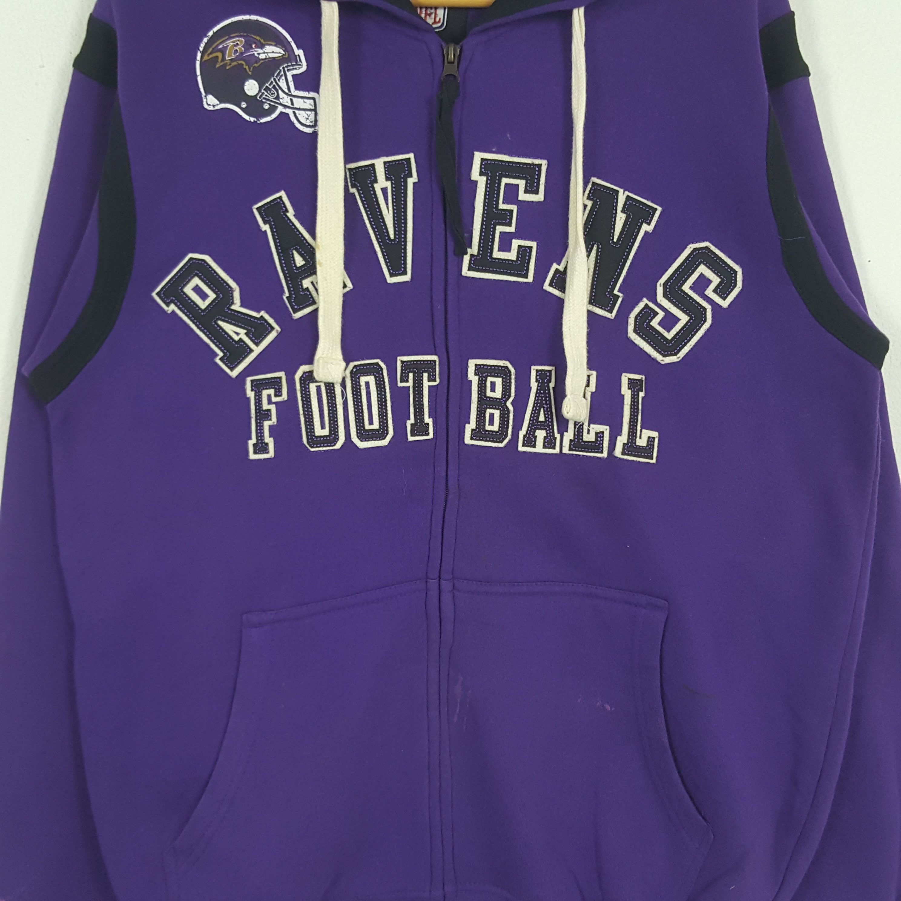 NFL × Vintage Vintage Ravens Football NFL American Football Team Hoodies Size US M / EU 48-50 / 2 - 2 Thumbnail