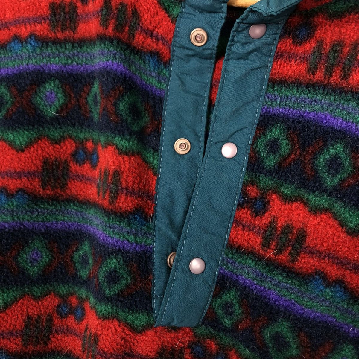Japanese Brand 📌Vintage Fleece Jacket L.L.Bean Navajo Native Aztec Design Size US M / EU 48-50 / 2 - 18 Thumbnail