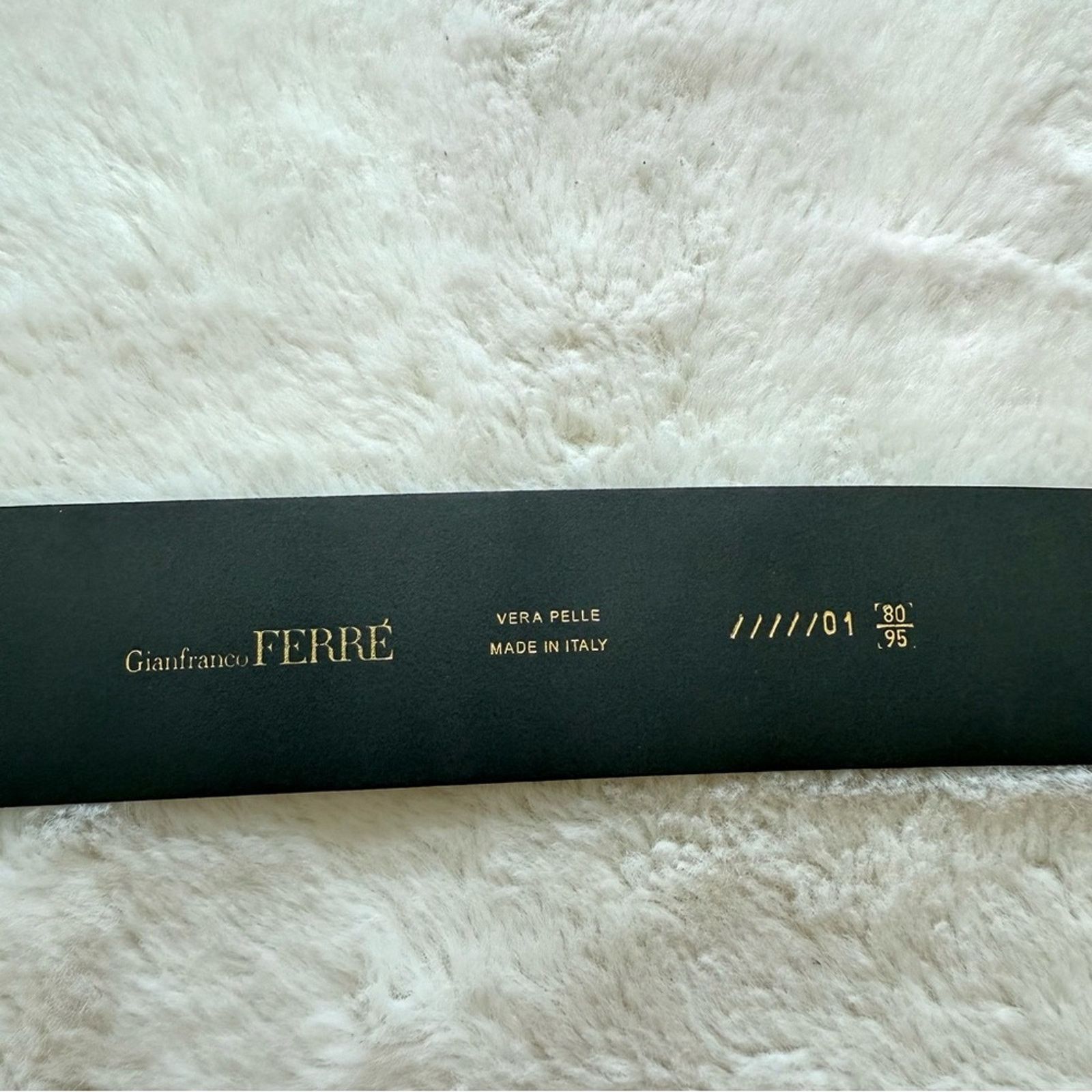 Gianfranco Ferre Gianfranco Ferre black leather belt with stone size 80/95 Size ONE SIZE - 4 Thumbnail