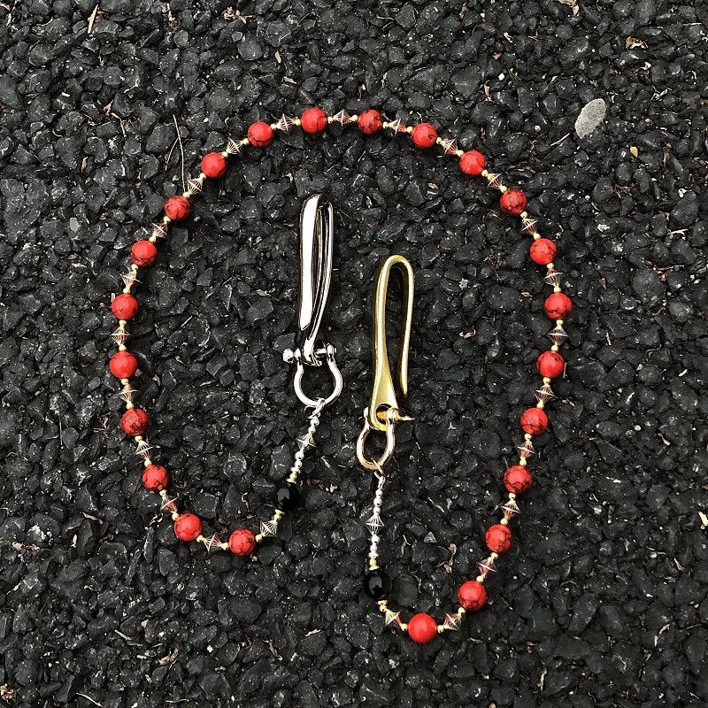 Japanese Brand × Jewelry Handmade Red Stone Bead Pants Chain Size ONE SIZE - 3 Thumbnail