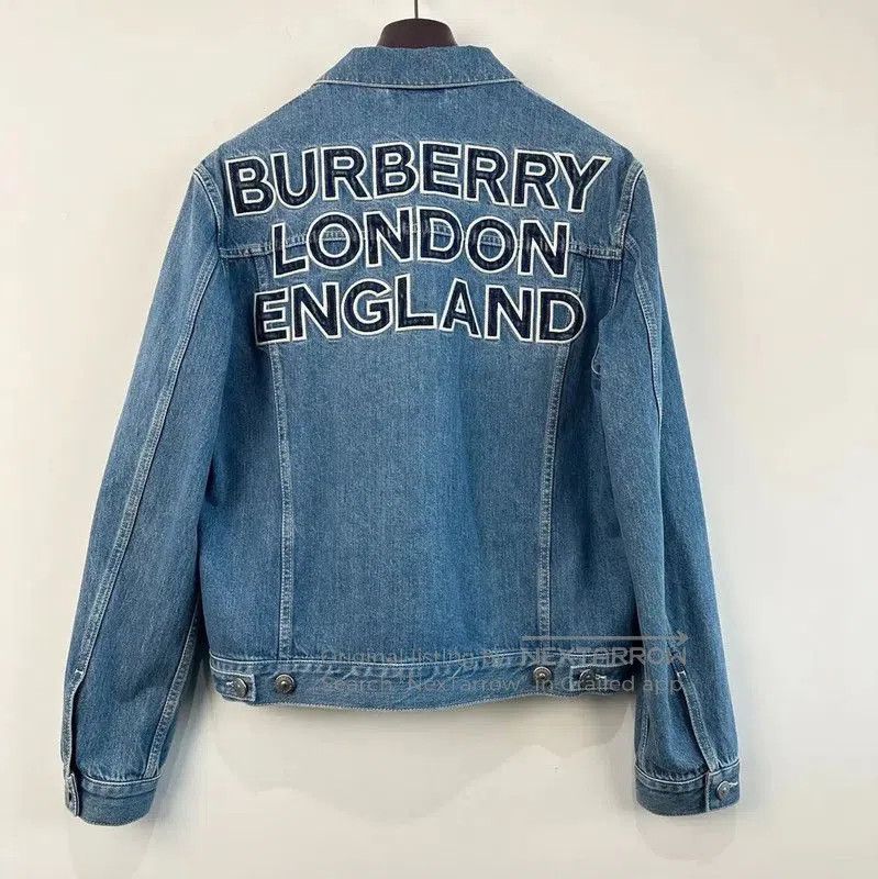 Burberry Burberry Blue Cotton Men's Jacket. Size US M / EU 48-50 / 2 - 2 Thumbnail