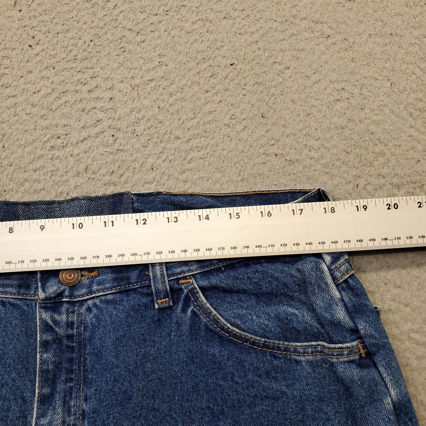 Vintage Gitano Mom Jeans Womens 16P Blue Denim Low Waist Relaxed Fit Streetwear GM601DS Jeans Womens 16P Blue 29" Inseam 5-Pocket Design Mens? Size 38" / US 16 / IT 52 - 6 Thumbnail