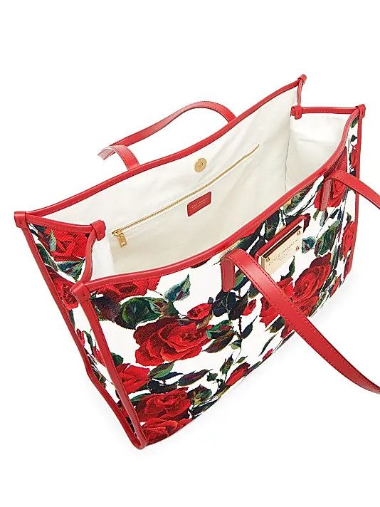 Dolce & Gabbana os11x1225 Size: OS / Floral Canvas Tote Bag in Multicolor Size ONE SIZE - 2 Thumbnail