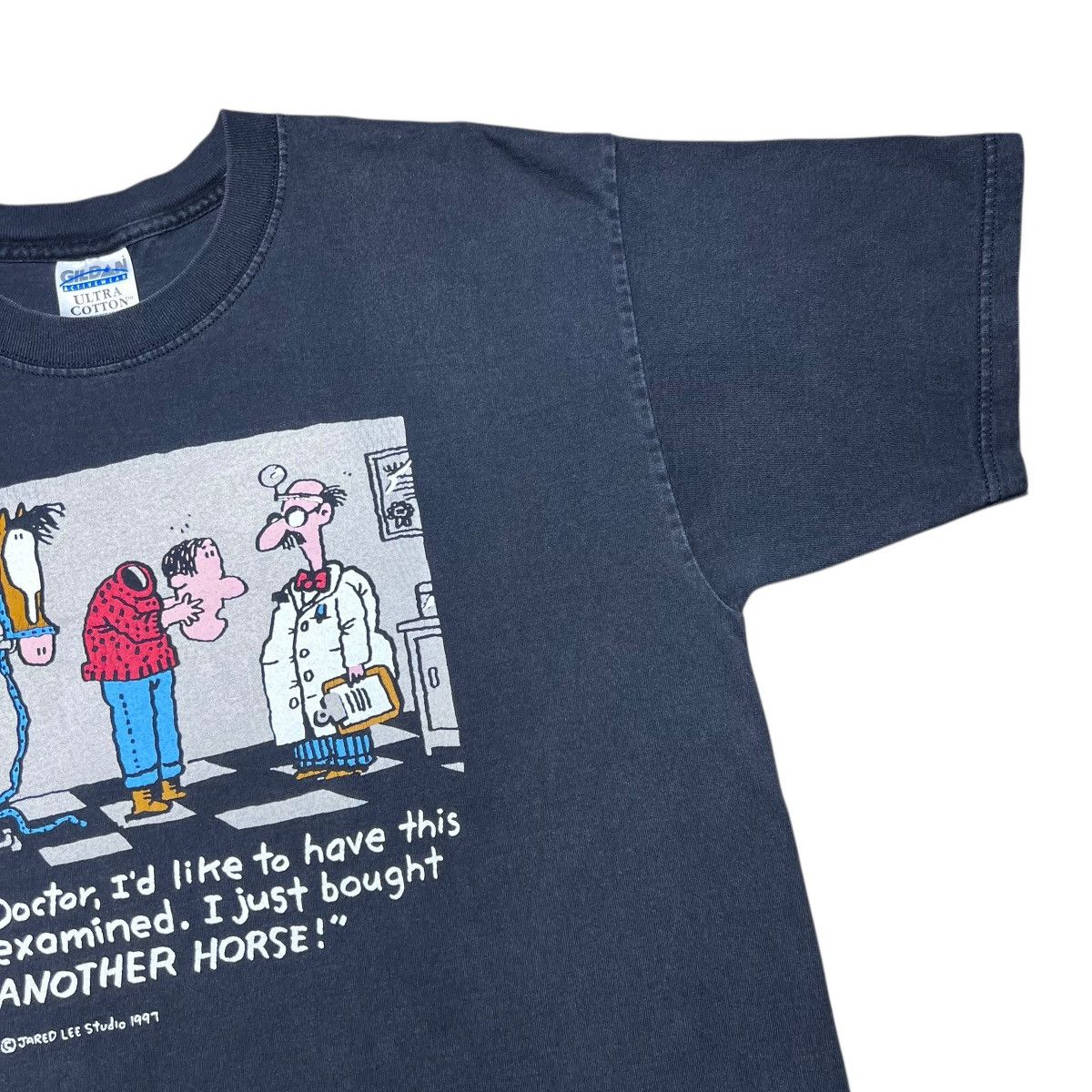 Other Vintage 1990s Jared Lee I Bought Another Horse Comic T-Shirt Size US L / EU 52-54 / 3 - 5 Thumbnail