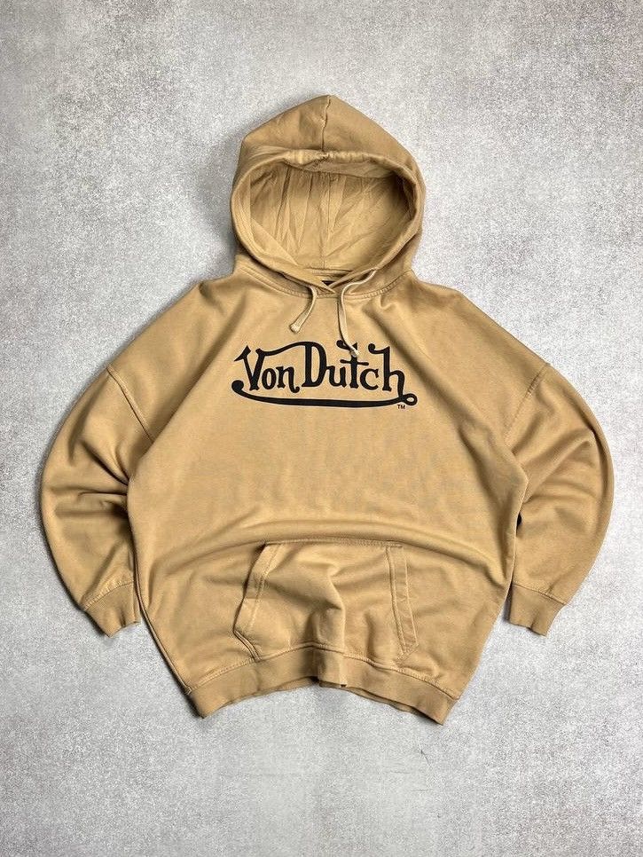 VINTAGE VON DUTCH BOXY HOODIE Y2K L