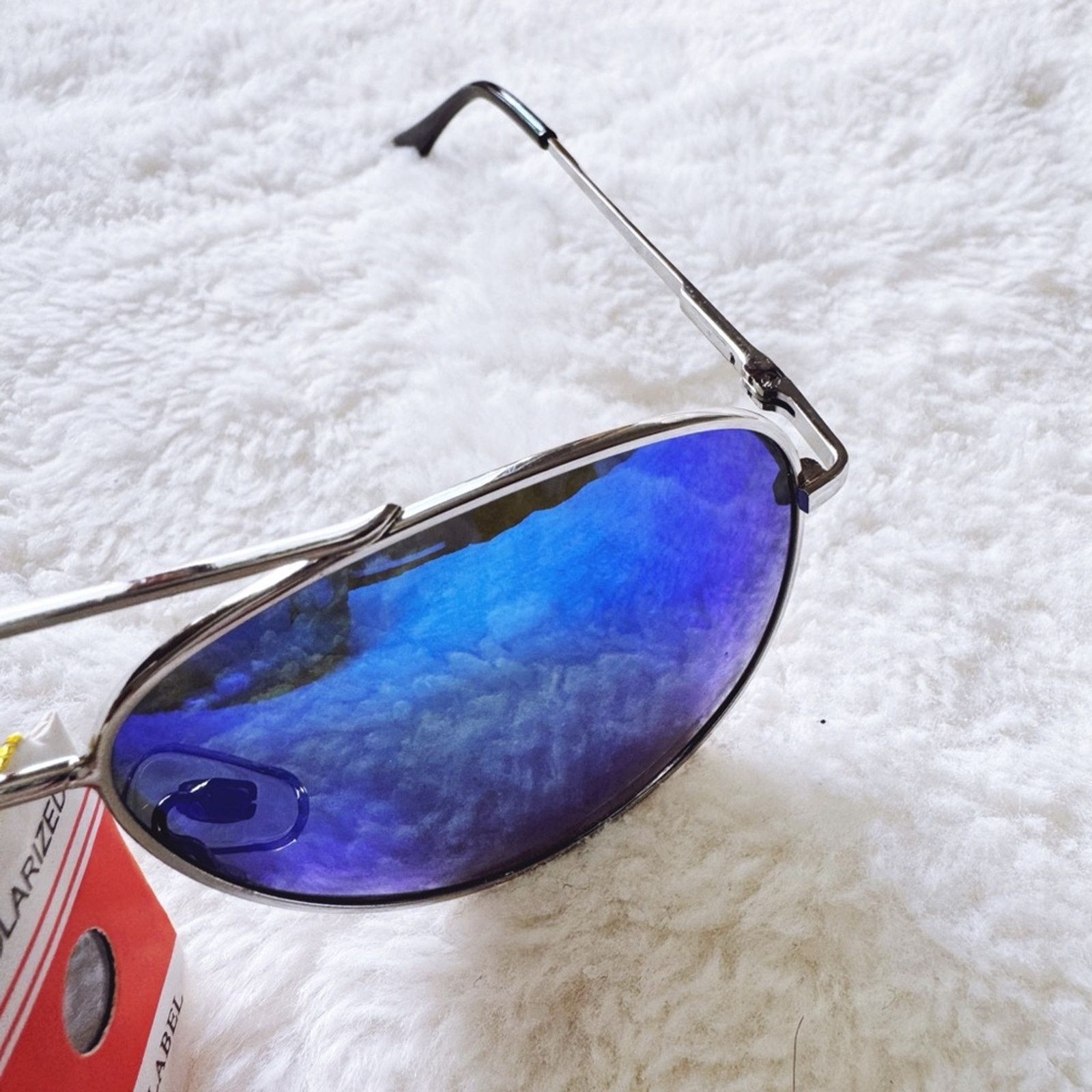 Other Freya Blue w/Silver Rim Mirrored Sunglasses Size ONE SIZE - 8 Thumbnail