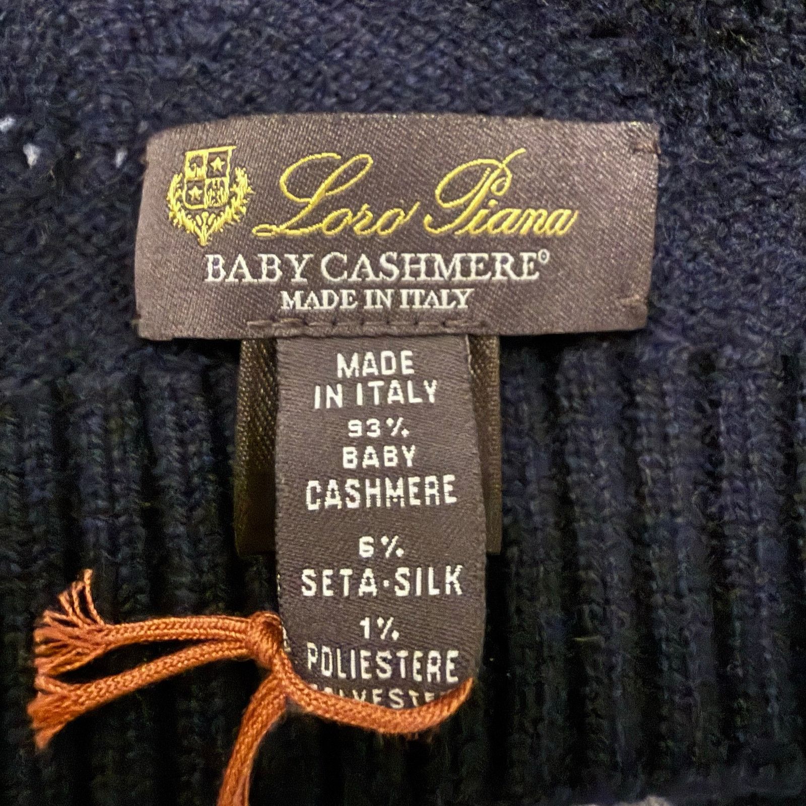 Loro Piana $1400 NWT Loro Piana Navy Baby Cashmere & Silk Blend Scarf Size ONE SIZE - 8 Thumbnail
