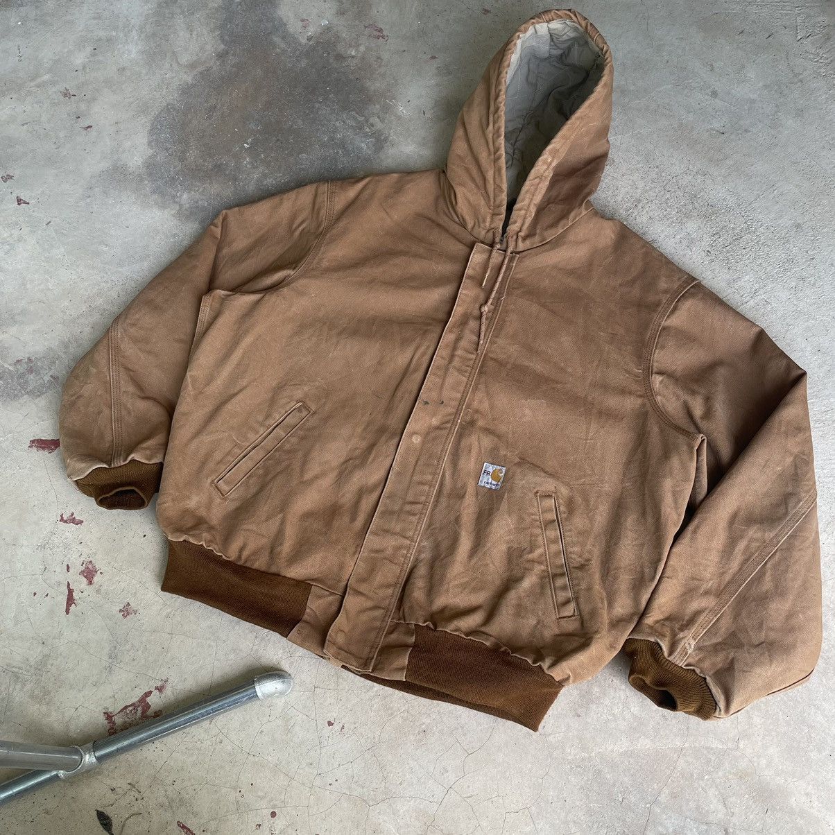 Carhartt Vintage 90s Carhartt FR Detroit Hoodie Fullzipper Jacket Size US XL / EU 56 / 4 - 2 Thumbnail