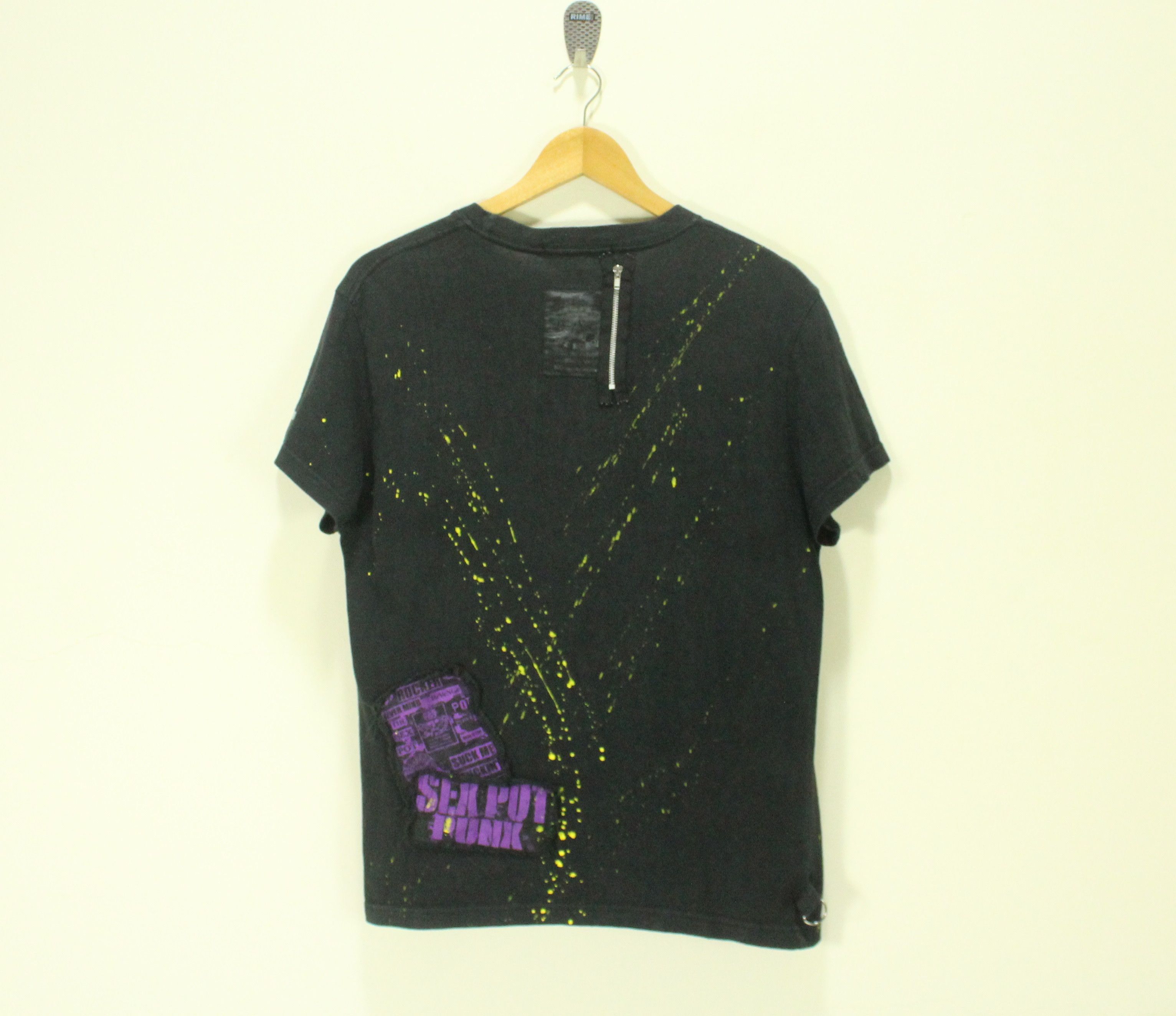 If Six Was Nine × Le Grande Bleu (L.G.B.) × Tornado Mart SEX POT REVENGE T Shirt Punk Style Patches Zipper Size US M / EU 48-50 / 2 - 6 Thumbnail