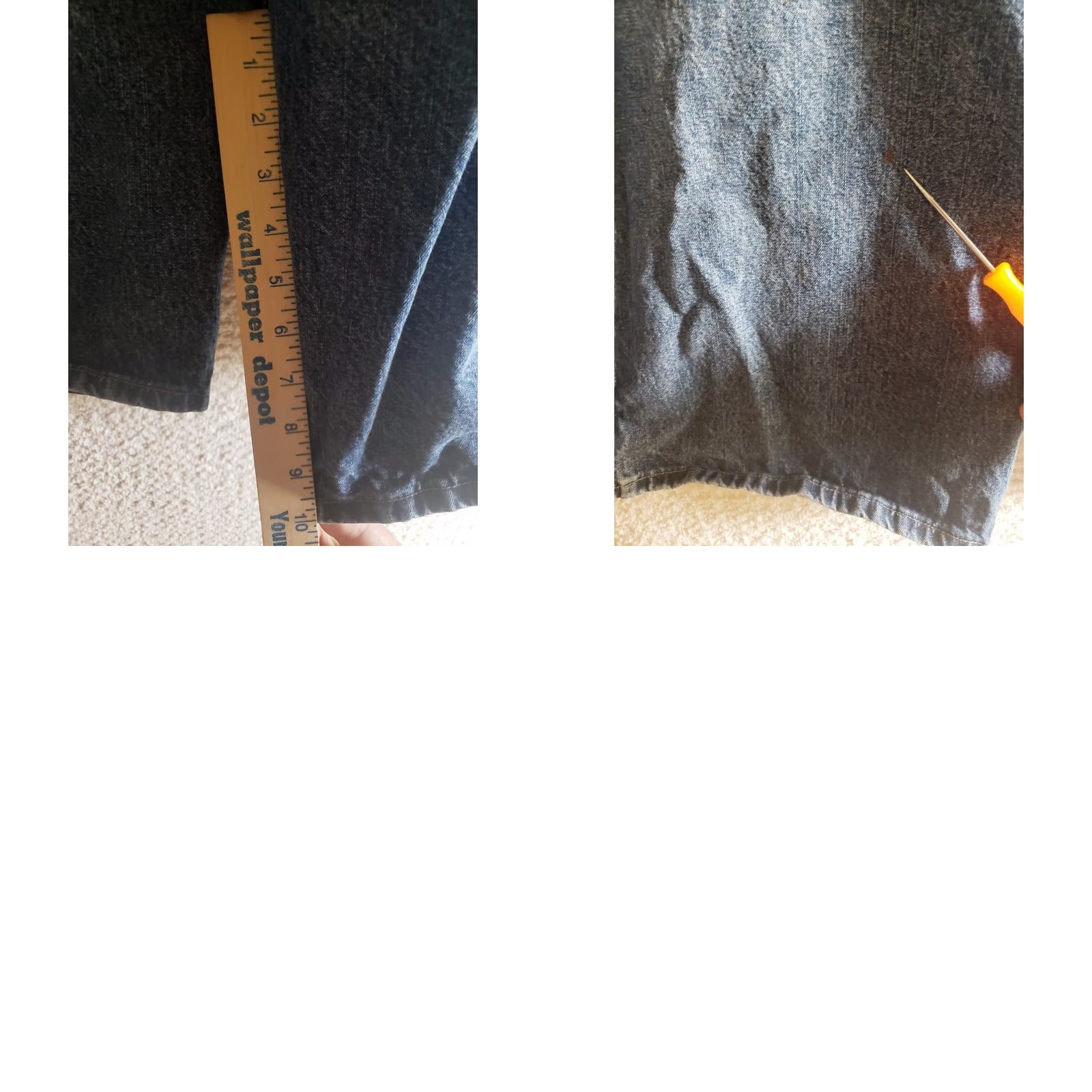 Wrangler Wrangler Men's Denim Carpenter Shorts Hammer Loop Pockets Blue 40W 10L Regular Inseam 10 High Rise Workwear Casual Outdoor 40W Mens Size US 40 / EU 56 - 9 Thumbnail
