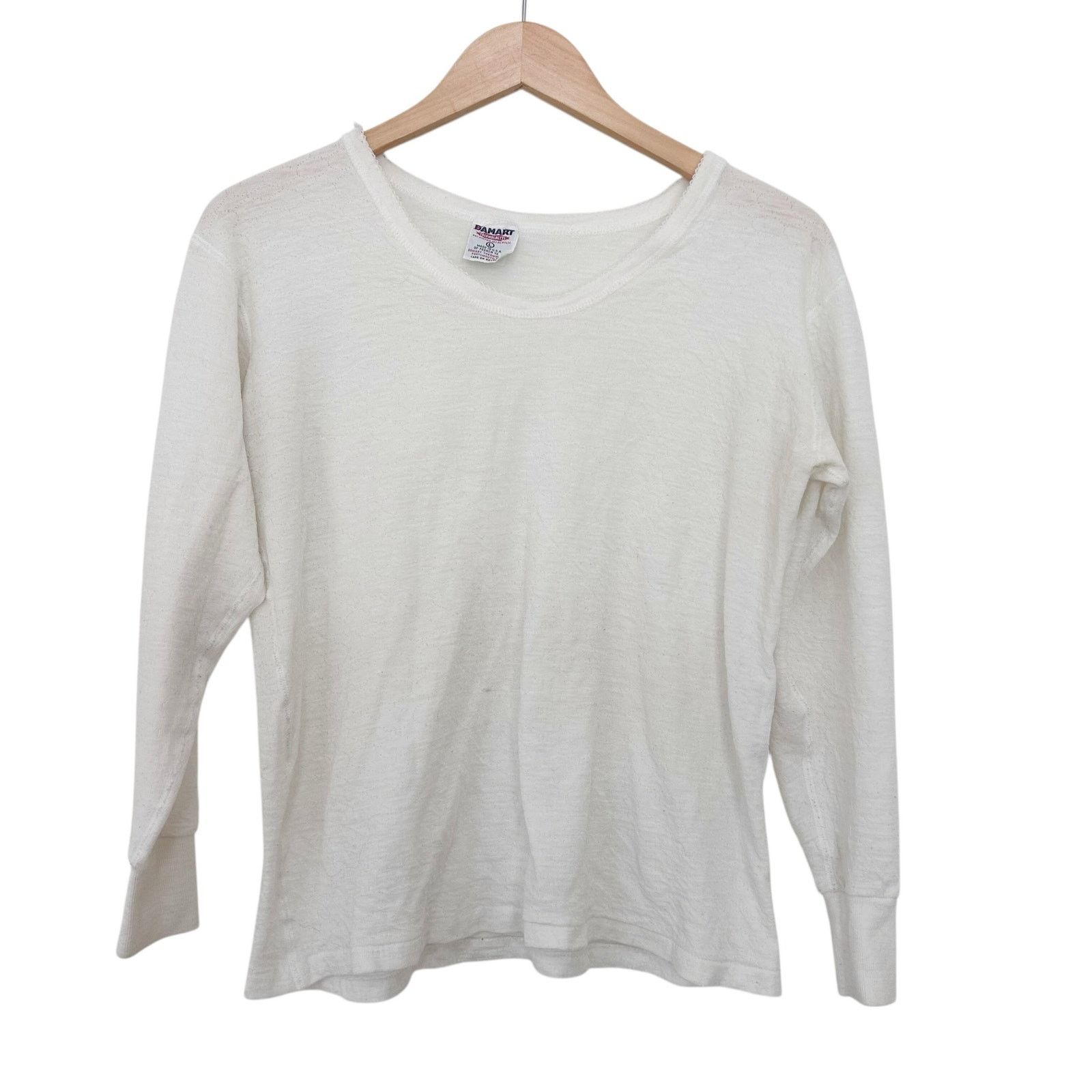 Other Vintage Damart Thermawear White Long Sleeve Shirt Sz L Size L / US 10 / IT 46 - 1 Thumbnail
