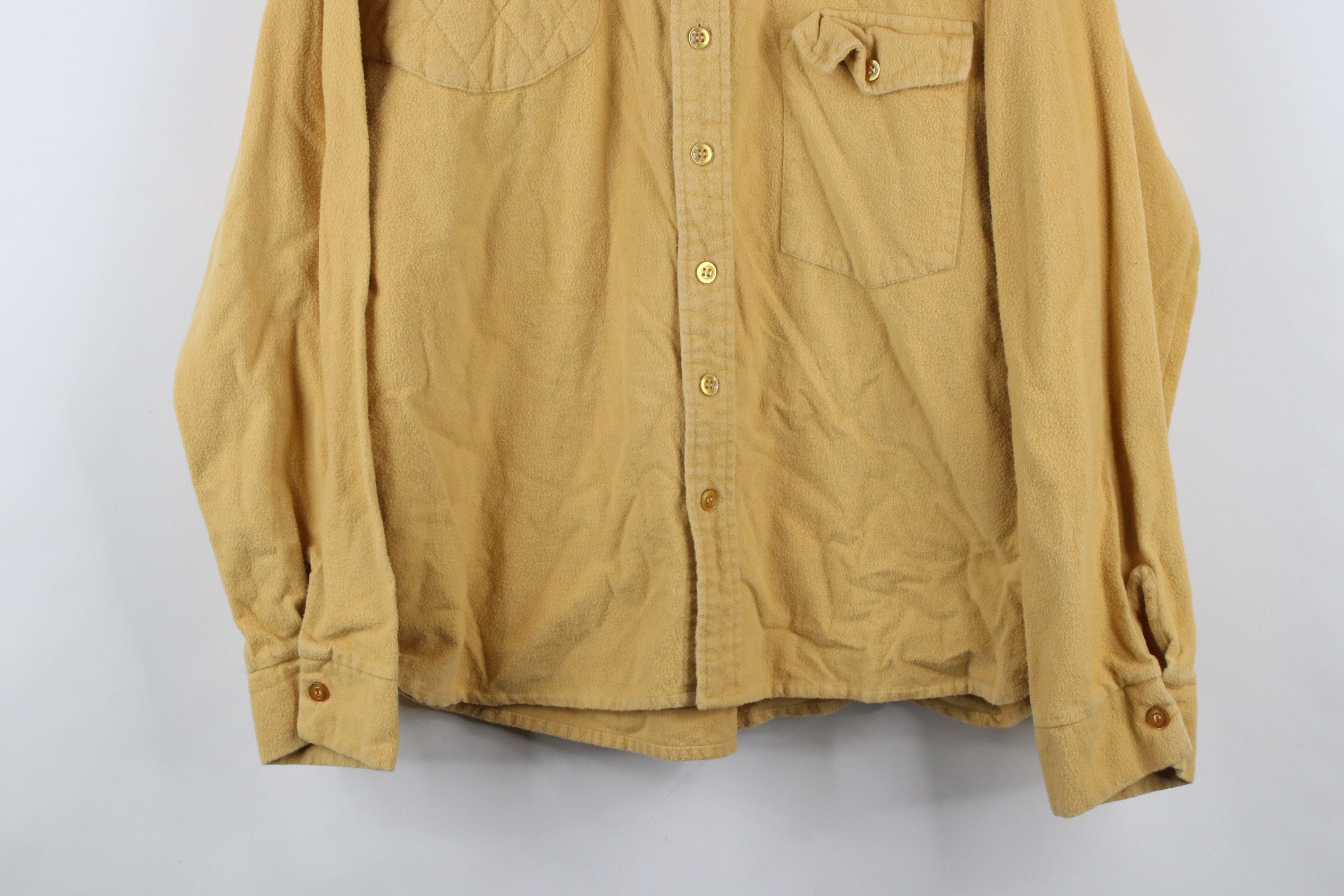 Vintage Vintage 70s 80s Cloth Moleskin Hunting Shooting Button Shirt Size US L / EU 52-54 / 3 - 3 Thumbnail