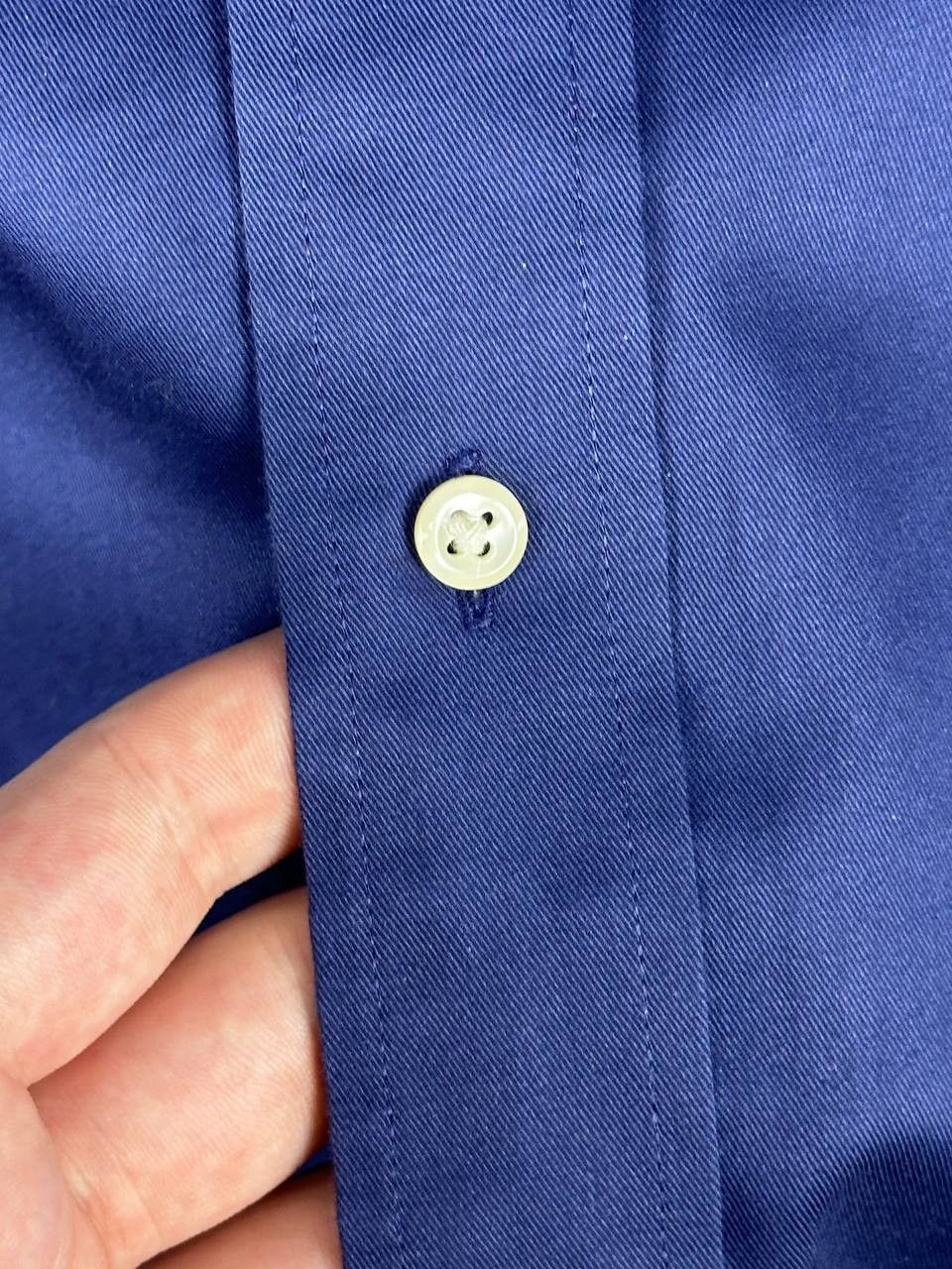 Donald Trump Donald J Trump Signature Collection Navy Luxury Dress Shirt Size US M / EU 48-50 / 2 - 8 Thumbnail