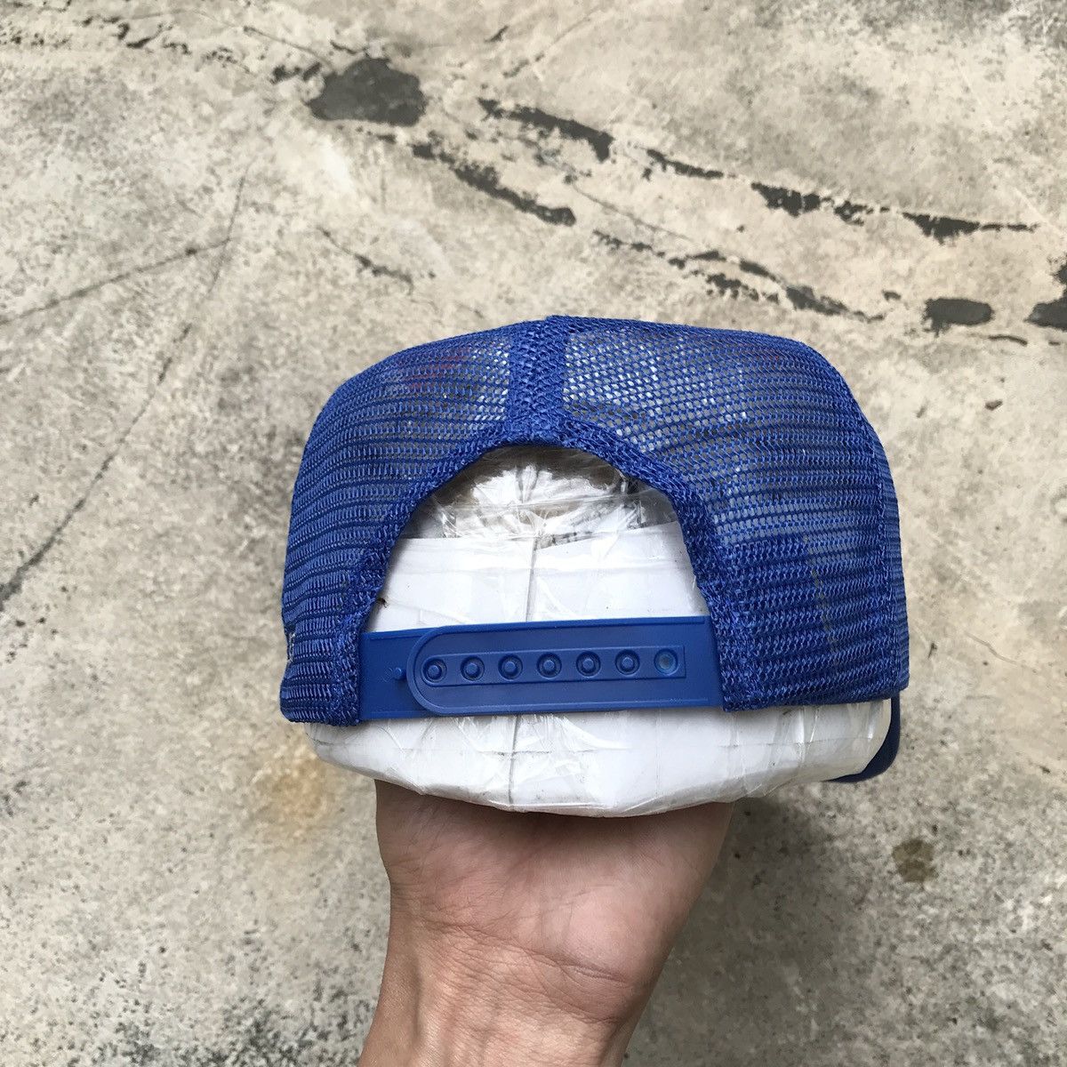 Japanese Brand Rare Vintage NOSAI Japan Blue Trucker Hat Size ONE SIZE - 4 Thumbnail