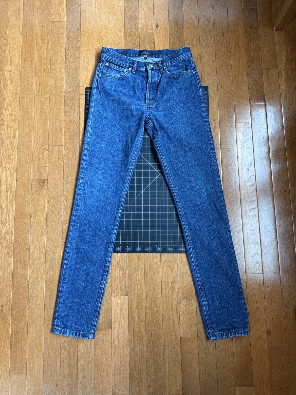 A.P.C. Petit New Standard Jeans - Stone Washed Indigo Size US 27 - 2 Thumbnail