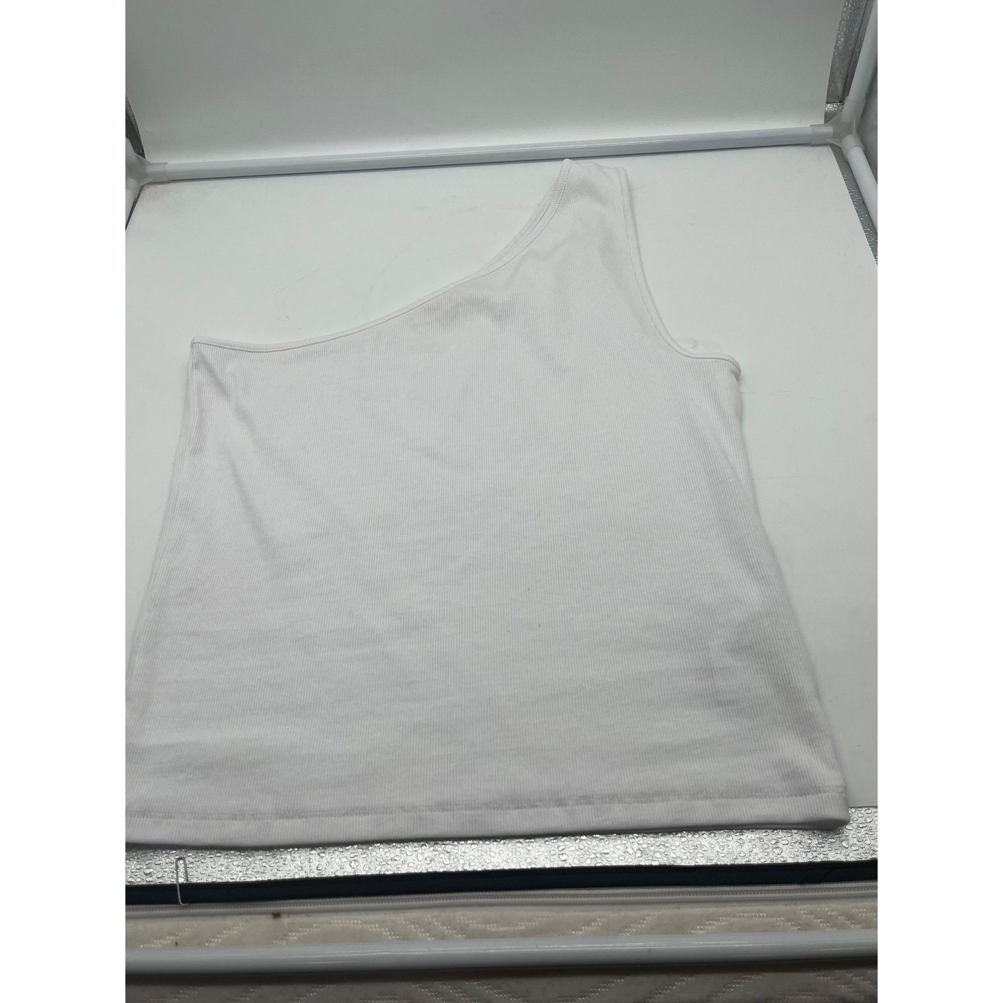 Madewell Madewell women’s Supima Rib One-Shoulder Tank Top, white, XL Size XL / US 12-14 / IT 48-50 - 12 Thumbnail