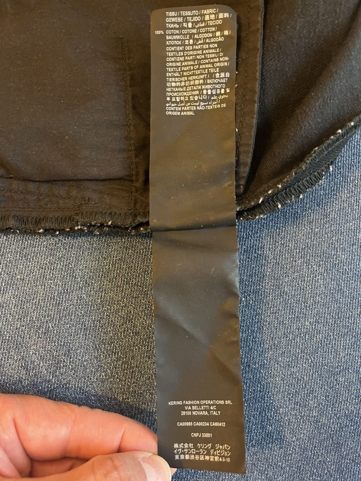 Saint Laurent Paris Saint Laurent Paris, Carrot Denim Pants in Black, D-26 34 Size US 34 / EU 50 - 9 Thumbnail