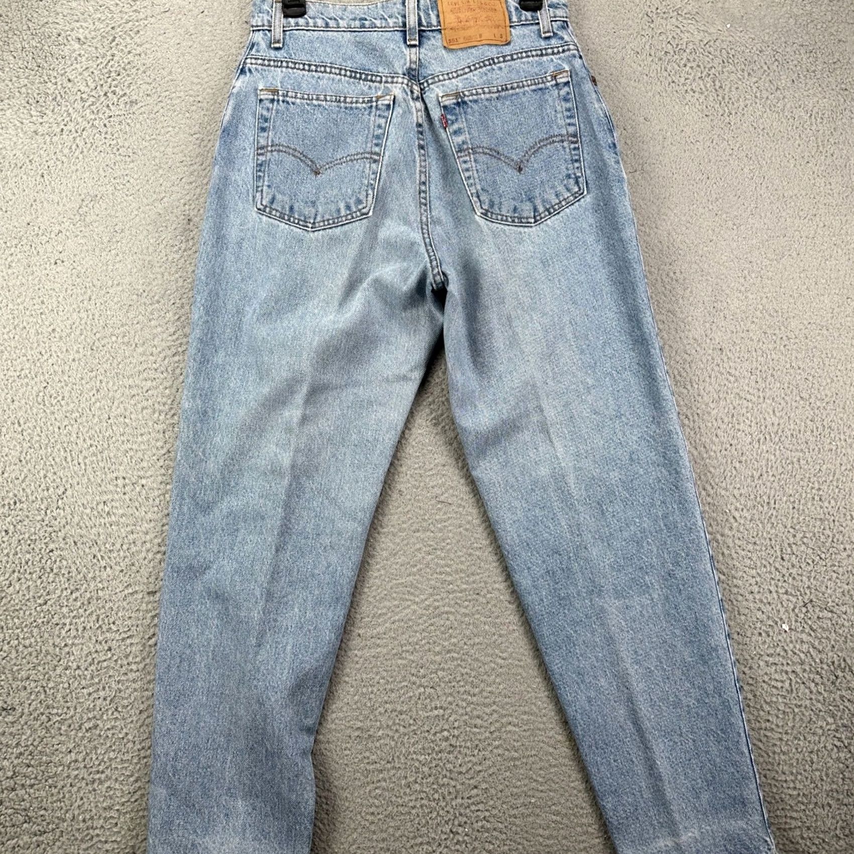 Levi's VINTAGE Levi's 551 Womens Relaxed Jeans 10 Blue Acid Washed Tapered Made In USA Jeans Women Regular 28in Waist 30in Inseam Brown/Blue? Size 32" / US 10 / IT 46 - 2 Thumbnail