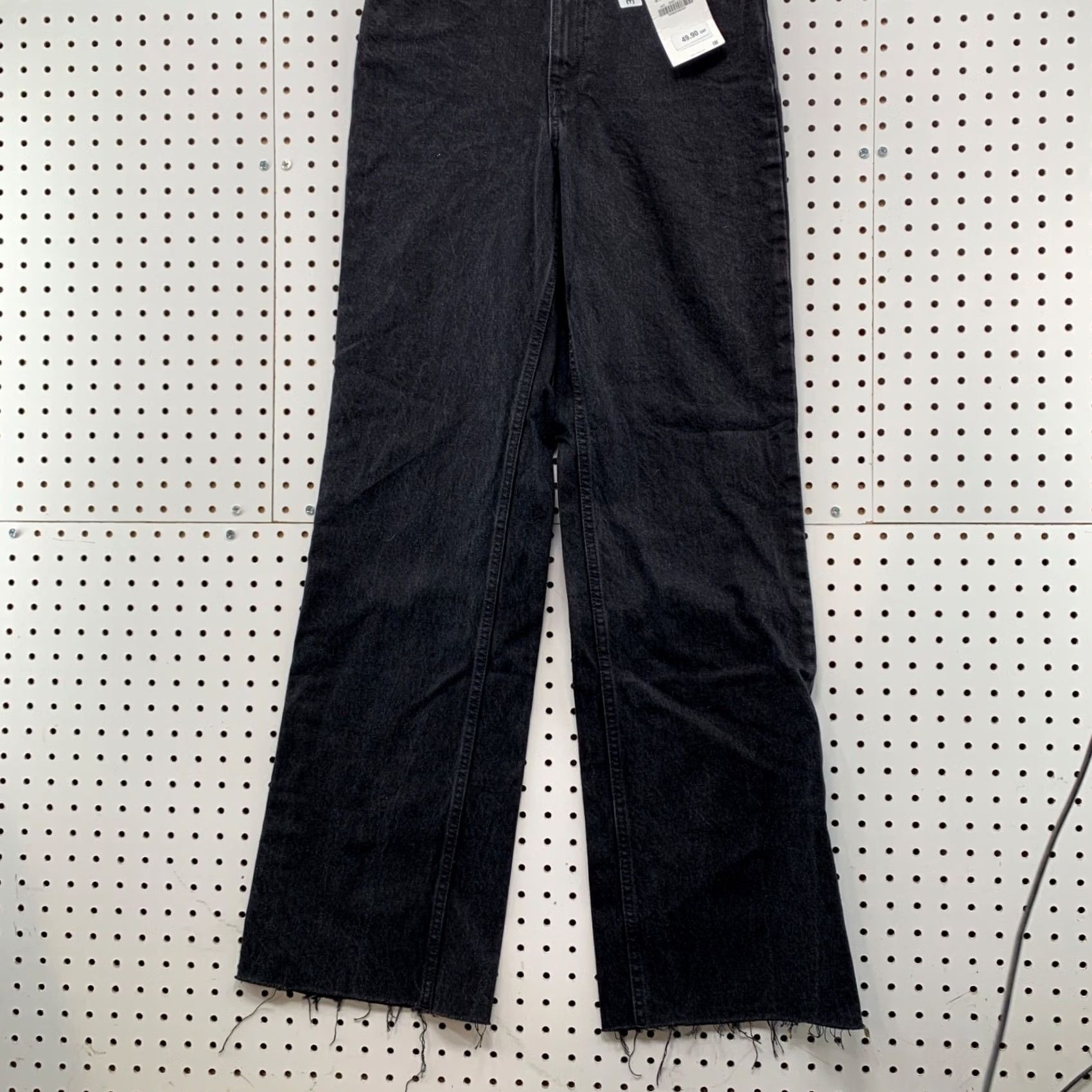 Zara Zara Jeans Womens Size 6 Fits 27x33 Black Denim High Rise Wide Leg New NWT Size 28" / US 6 / IT 42 - 3 Thumbnail
