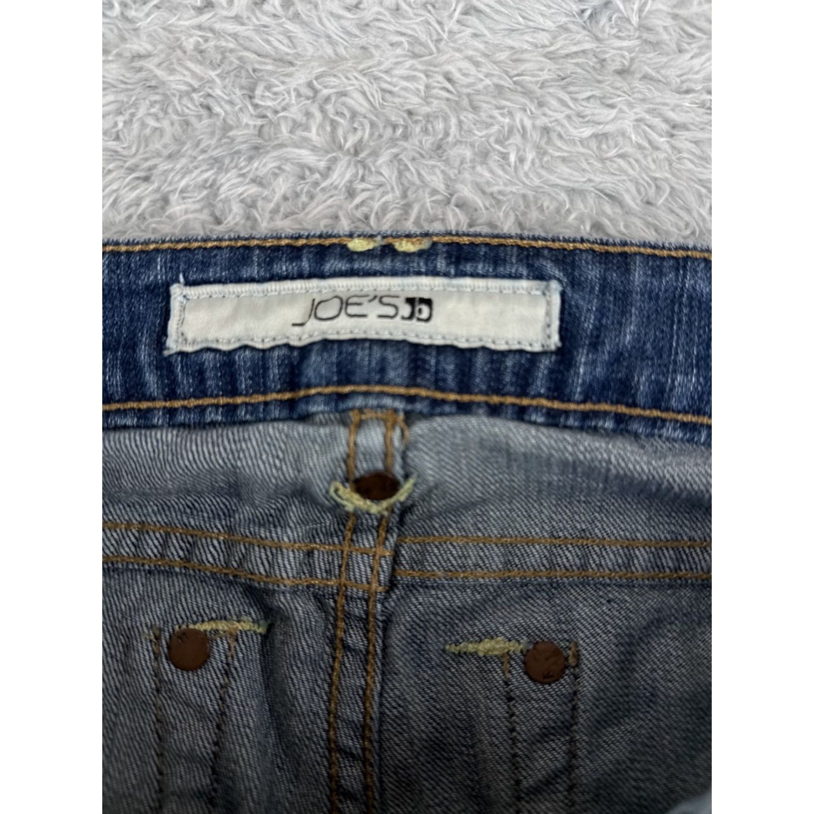 Mavi Mavi Jeans Women 28 Blue Denim Bootcut Distressed 5-Pocket Regular Rise Low Rise Cotton Jeans - 27x33 Size 28" / US 6 / IT 42 - 6 Thumbnail