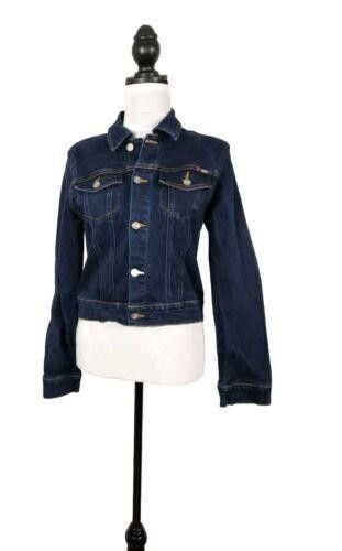 Designer BONGO Denim Jacket Size Medium Cotton Button Up Long Sleeve Size M / US 6-8 / IT 42-44 - 1 Thumbnail